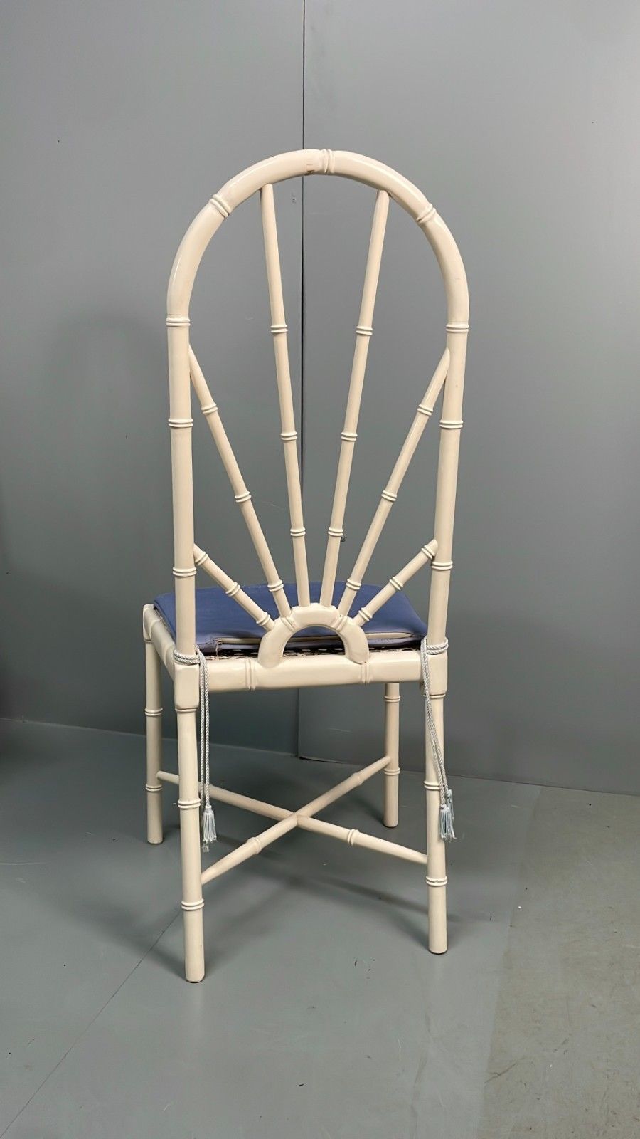 photo buy White Bamboo Dining Table & 8 Chairs Harrods 1950s Plantation Style Eb11554 Mwoo