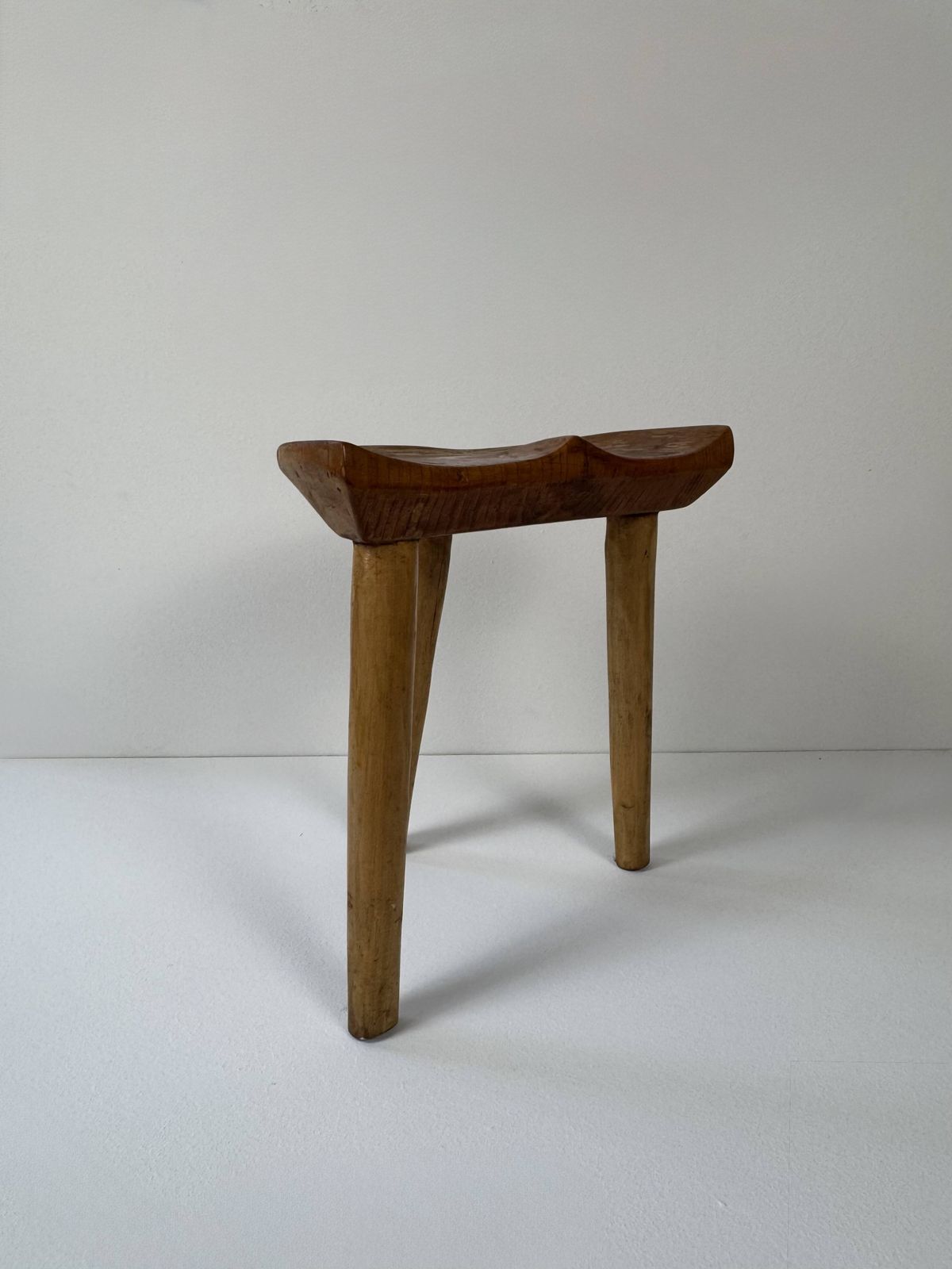 Page 1 Of 11 Vintage Wooden Tripod Stool  France 1960 photo vintage