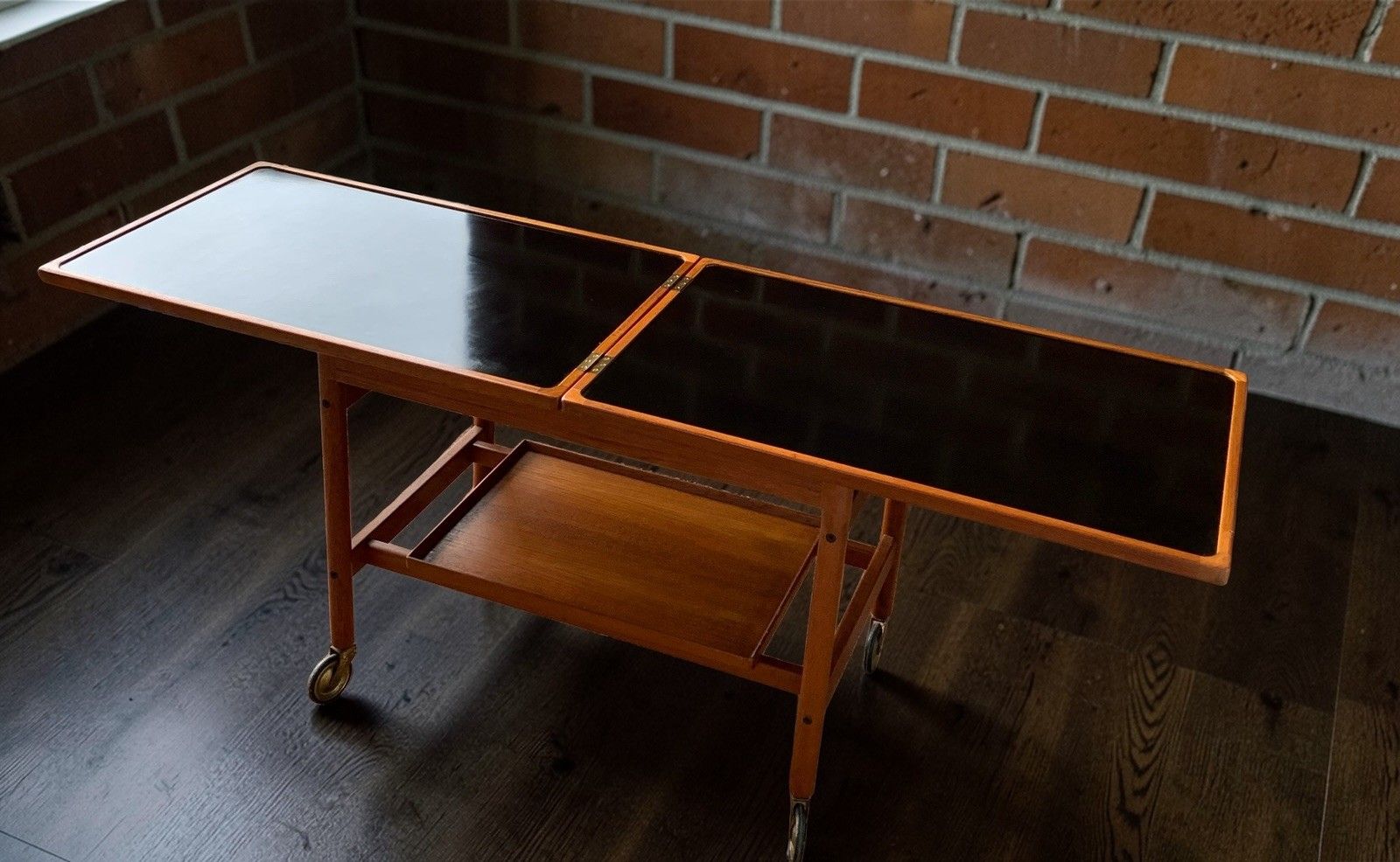 Kurt østervig Model 112 Extendable Bar Cart, Danish Teak & Formica, Jason Mobler photo buy