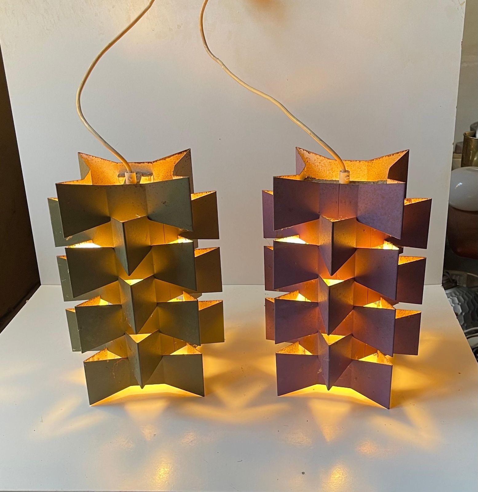 Nordisk Solar Brutalist Pendant Lamps By Anton Fogh Holm & Alfred J. Andersen, 1 photo furniture