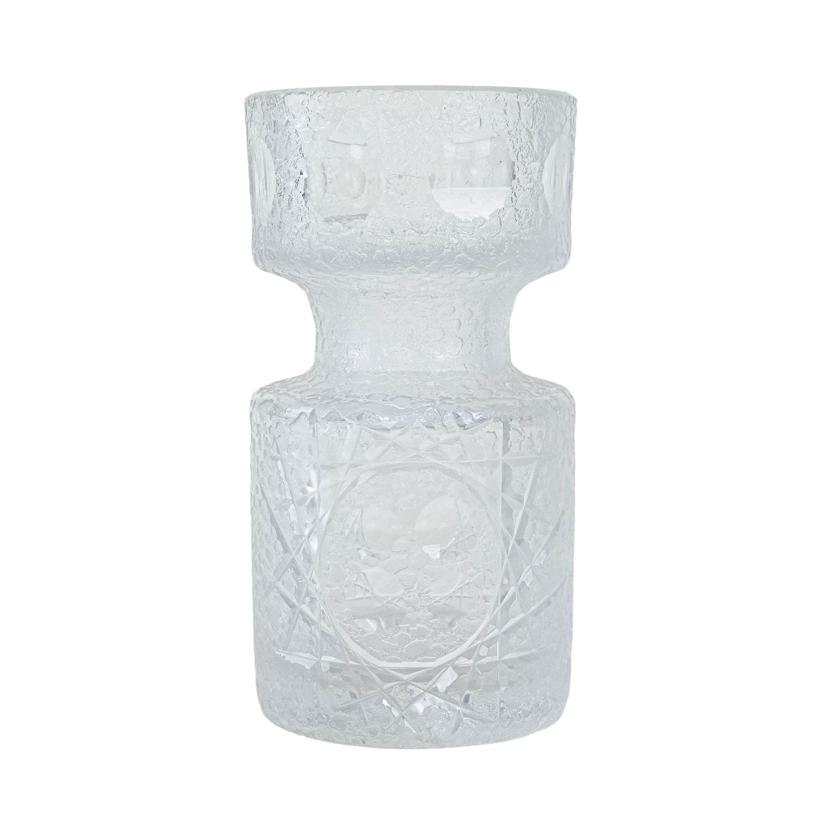 Glazen Vaas, Scandinavisch Design, Jaren 1960, Vervaardigd In Denemarken