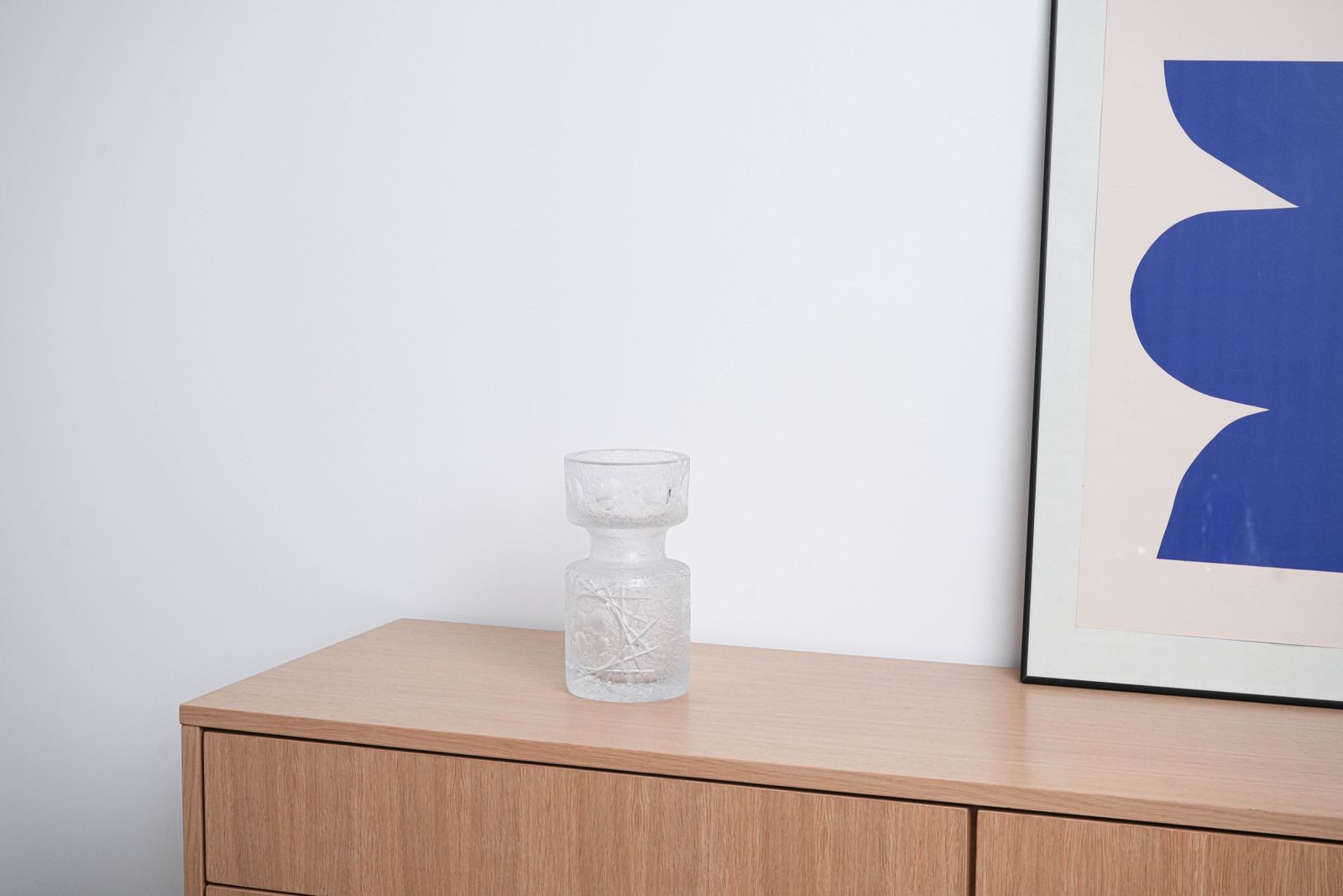 Glass Vase, Scandinavian Design, 1960s, Manufactured In Denmark photo buy