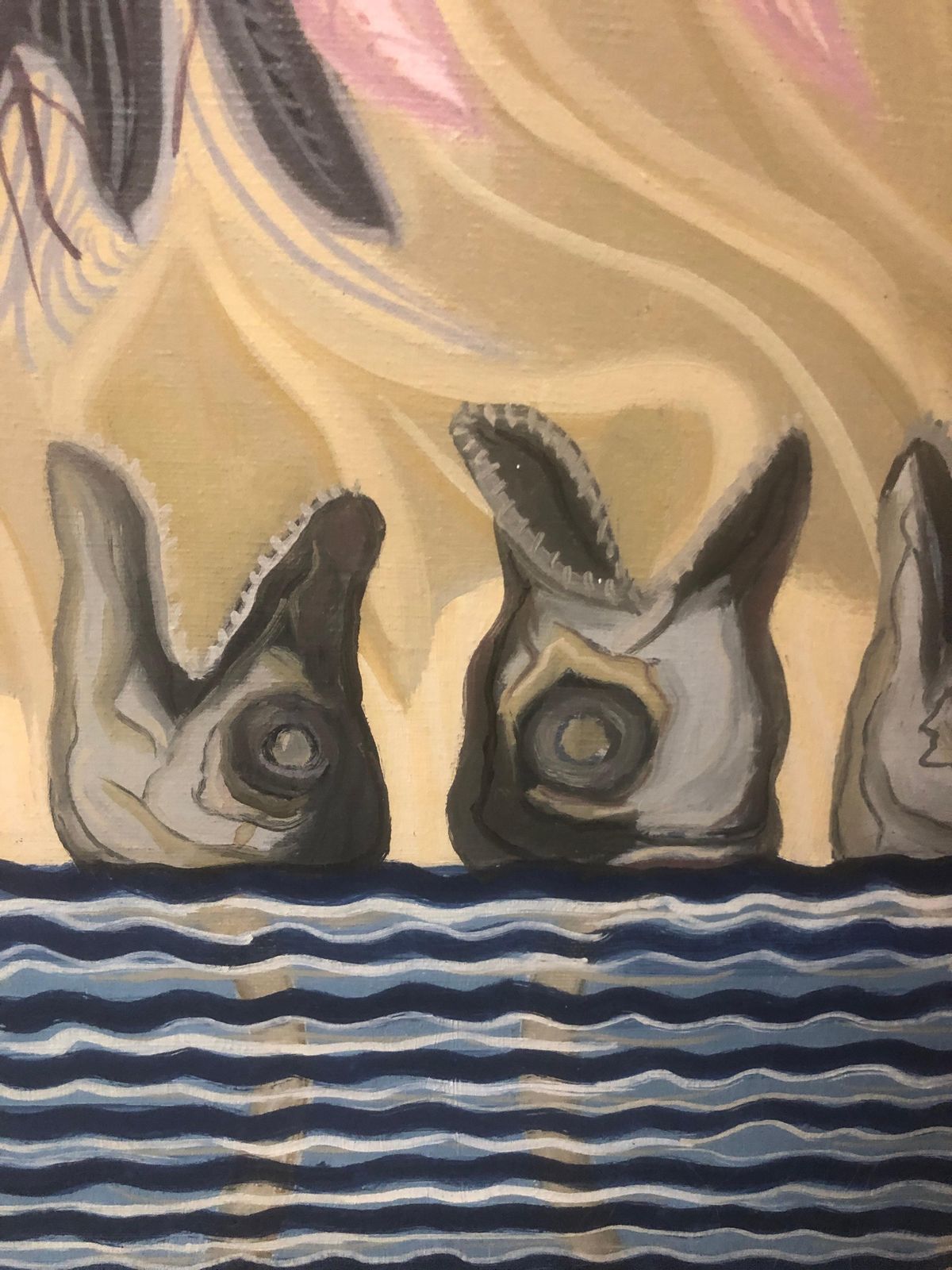 Luis Moscardo Meliasurreal Sea, Oil On Canvasc.1980 photo buy