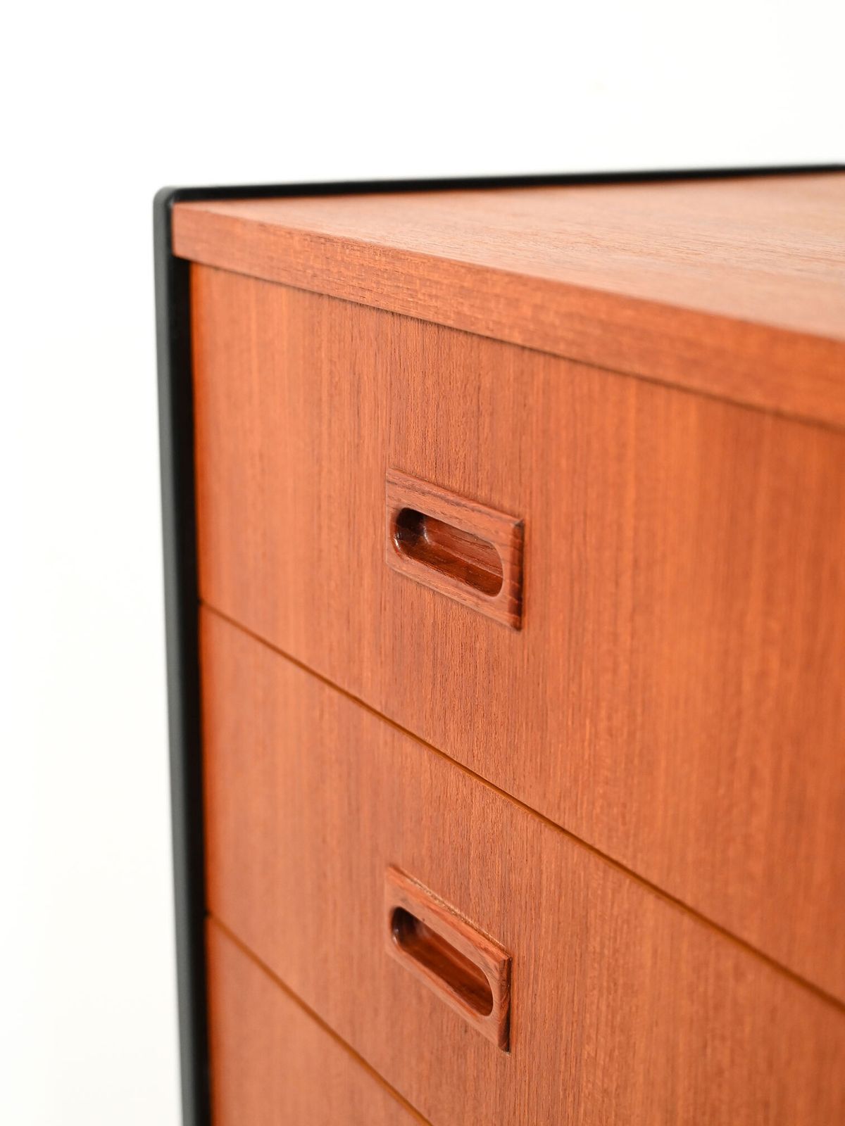 Small Scandinavian Chest Of Drawers With Black Profiles By Bodafors photo buy