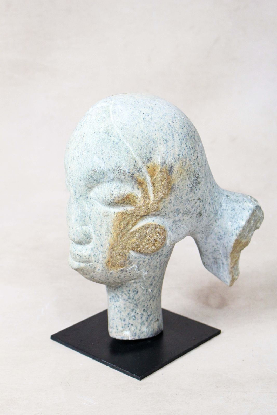 Stone Head Sculpture By Rizimu Chiwawa Zimbabwe 30.4 photo furniture