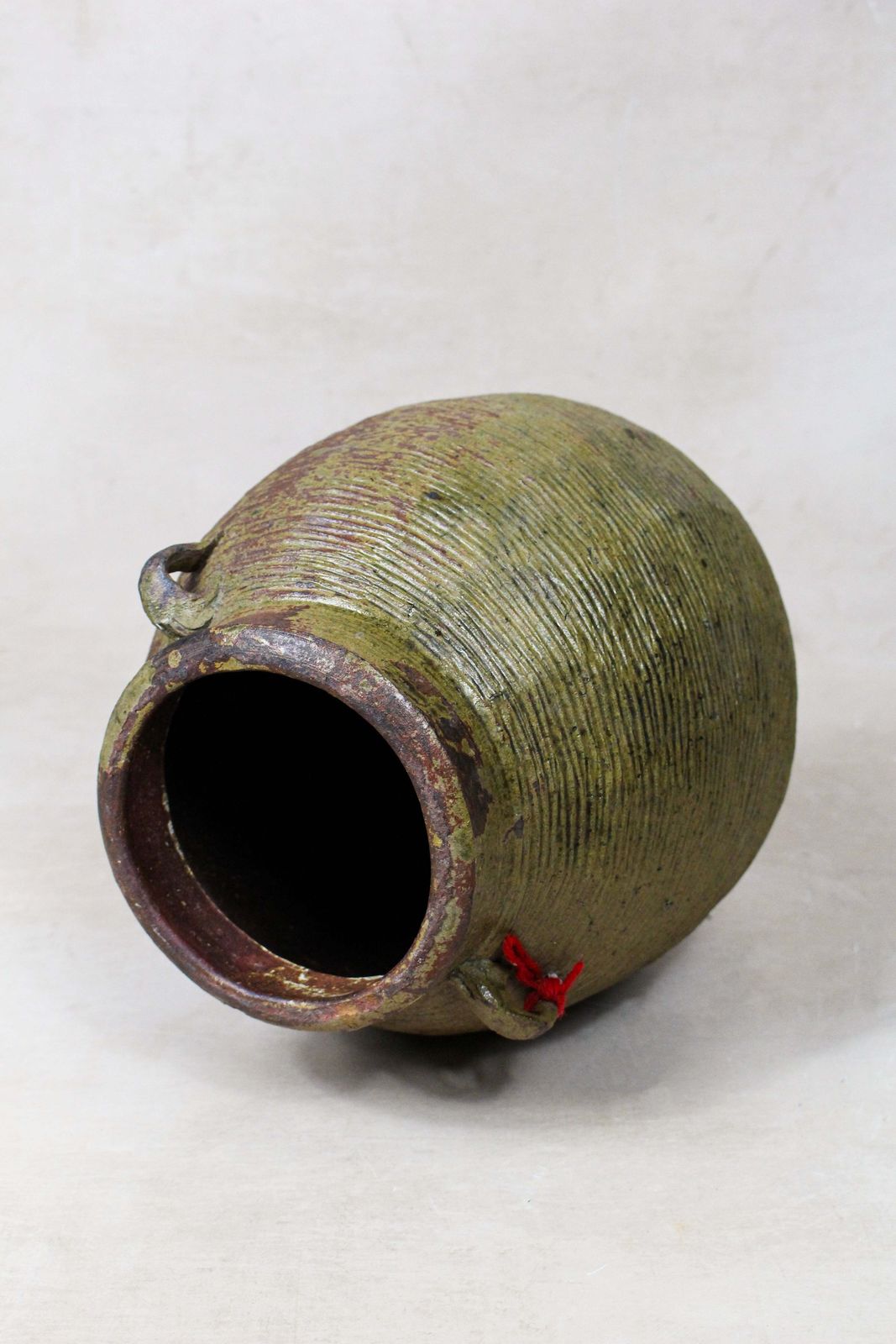 Antique Earthenware Preserve Pots   Aep 11 photo Garden Decor
