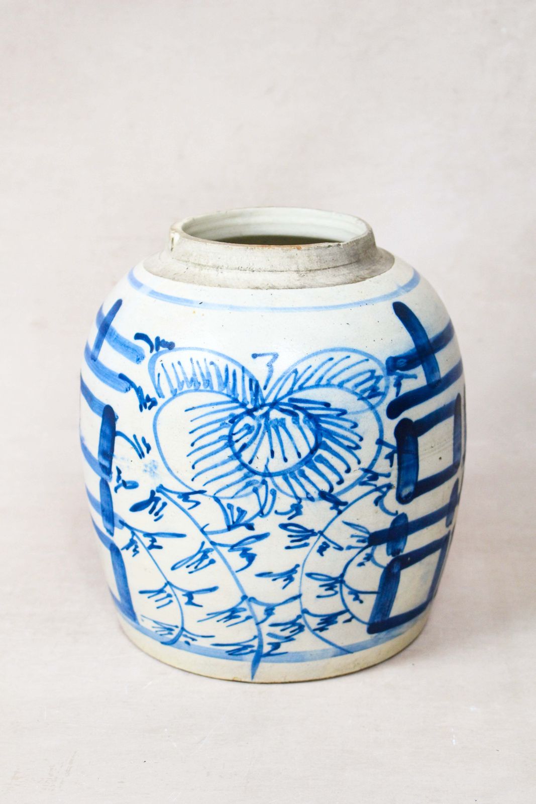 Old Blue & White Porcelain Jar   162.4 photo furniture