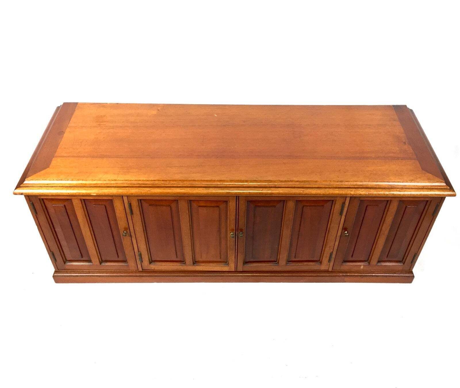 Antique Tabletop Large Wooden Storage Stationery Cabinet With Sectional Dividers photo 249.0