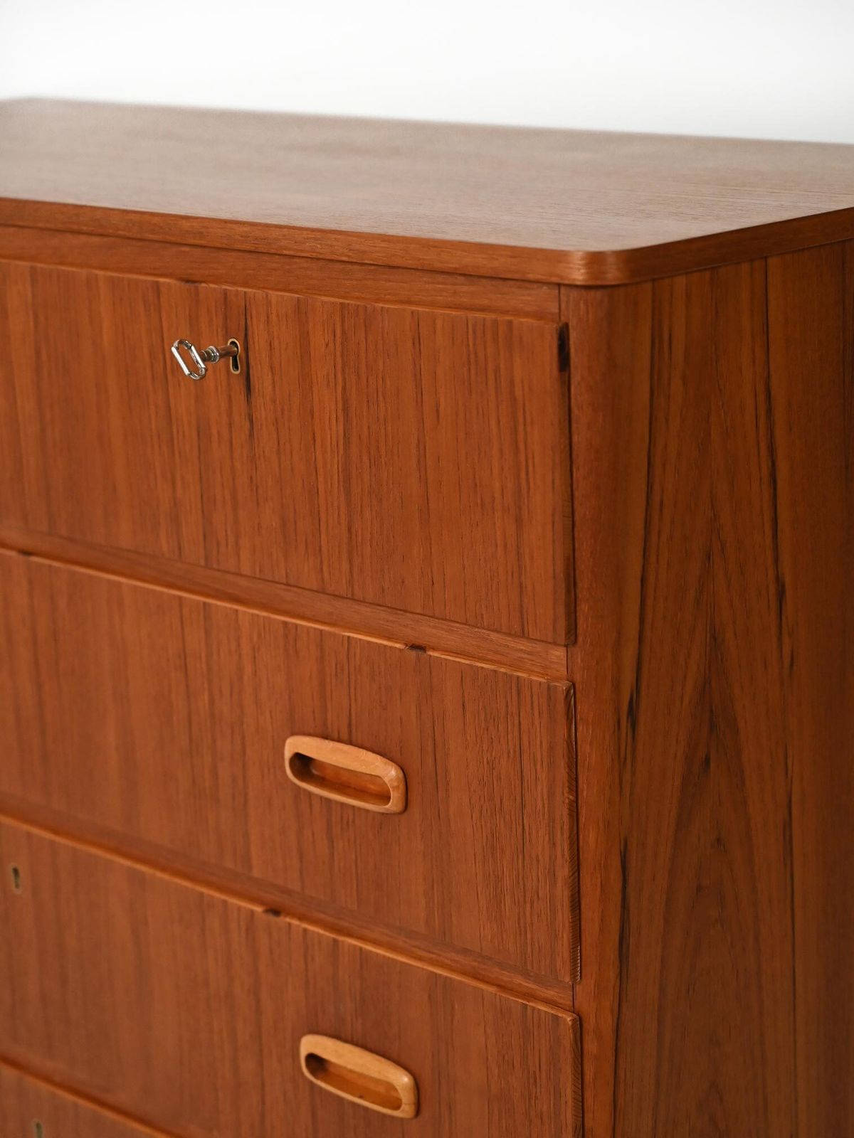 Vintage Scandinavian Chest Of Drawers With Double Upper Drawer photo vinterior