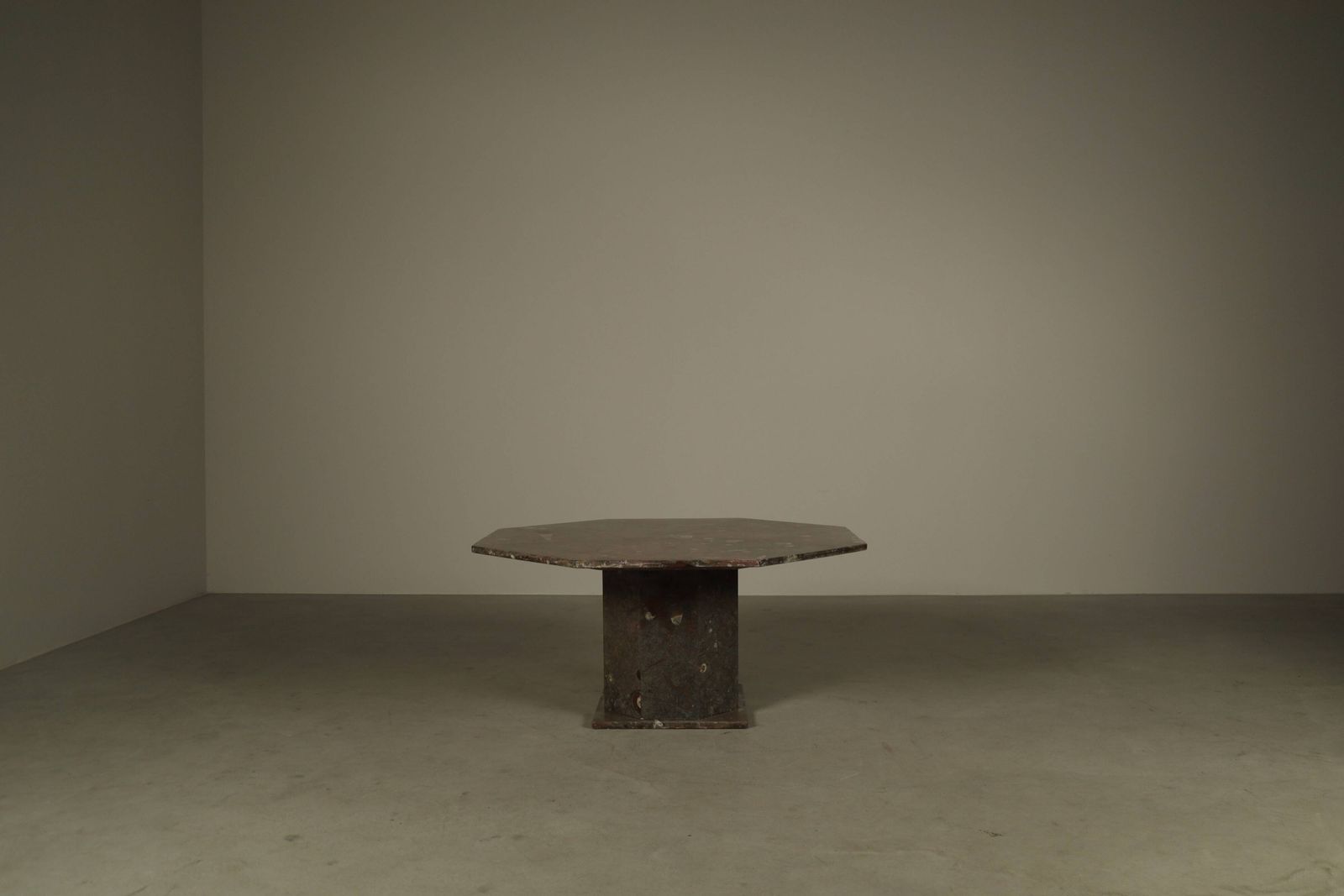 photo vintage Coffee Table Made Of Fossil Stone, France, 1970s.