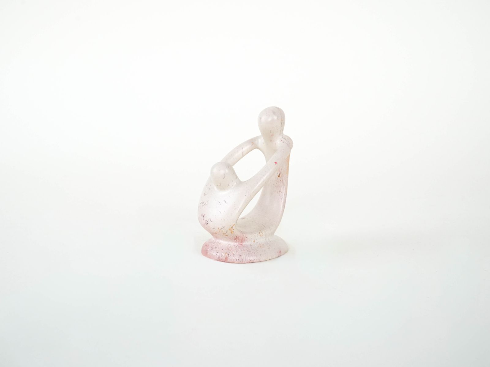 Abstract Sculpture Of A Figure With A Child, Danish Design, 1980s, Made In Denmark photo for sale