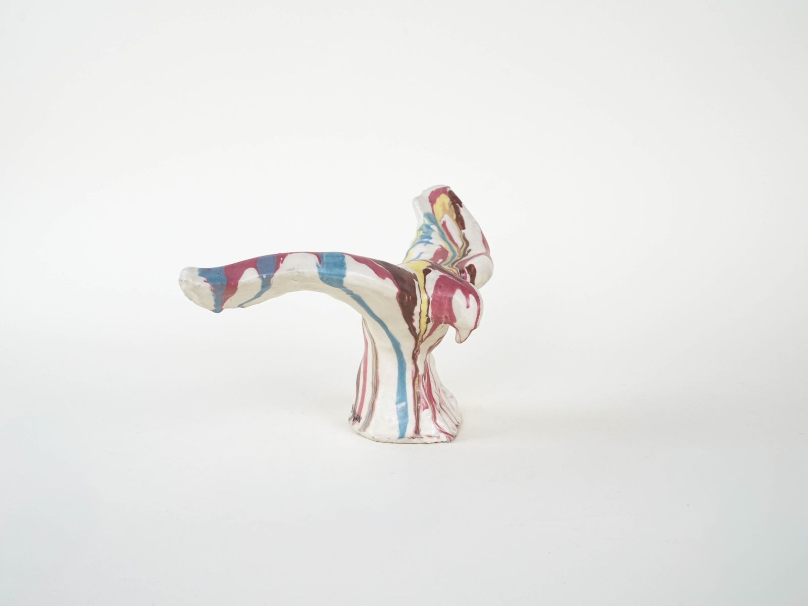 Ceramic Bird Sculpture, Italian Design, 1970s, Manufacturer: F. Ferroni photo for sale