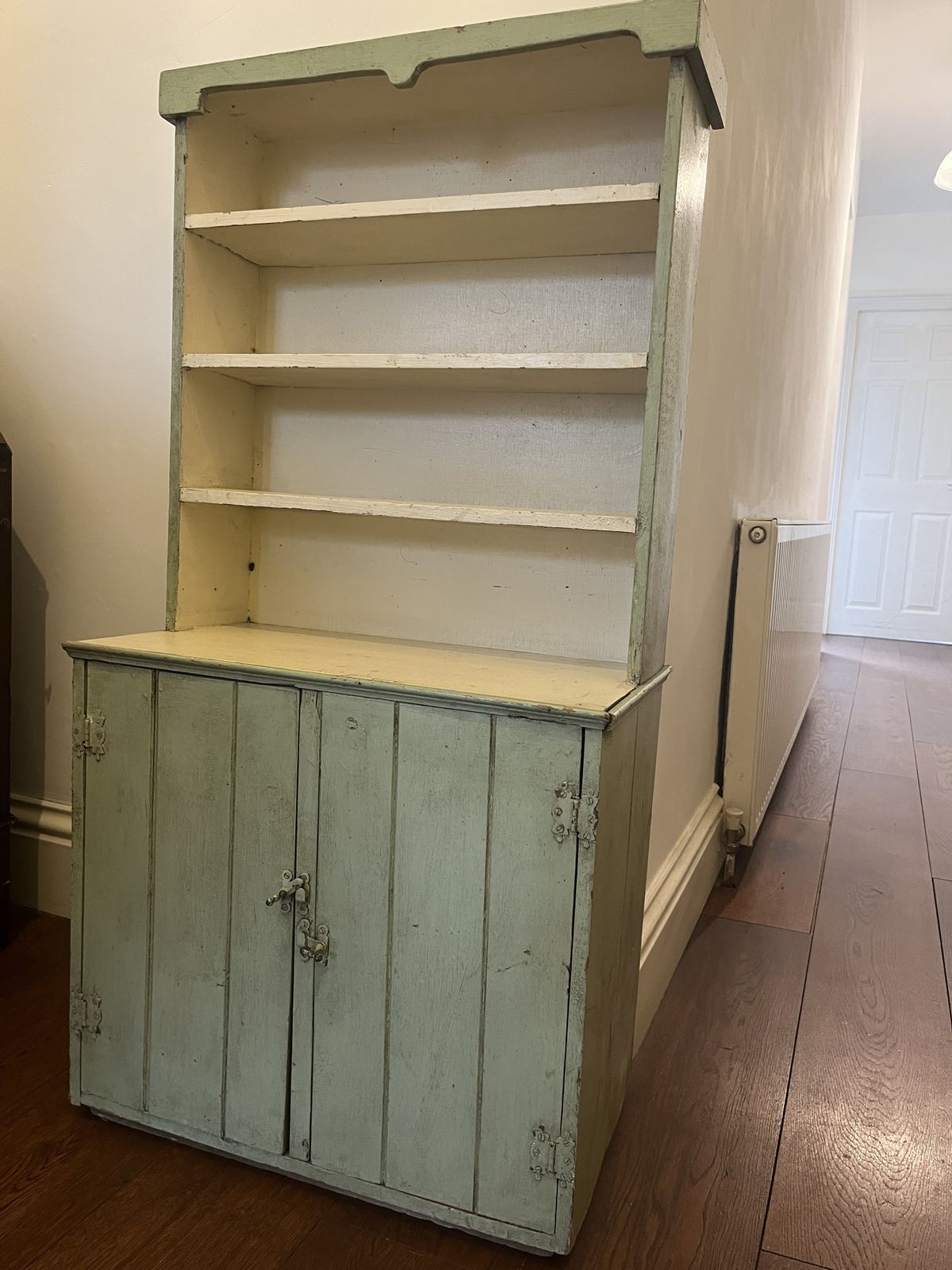 Antique Painted Cupboard With Shelves, Children And Adults Room photo furniture