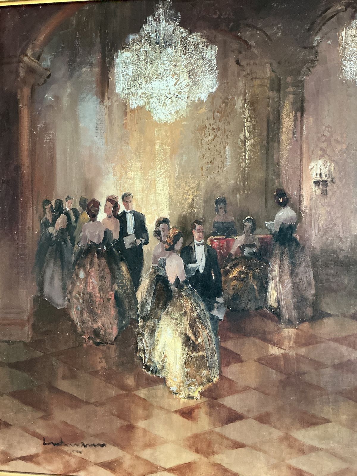 Oil On Canvas Ludwig Gschossmann (1913   1988) photo furniture