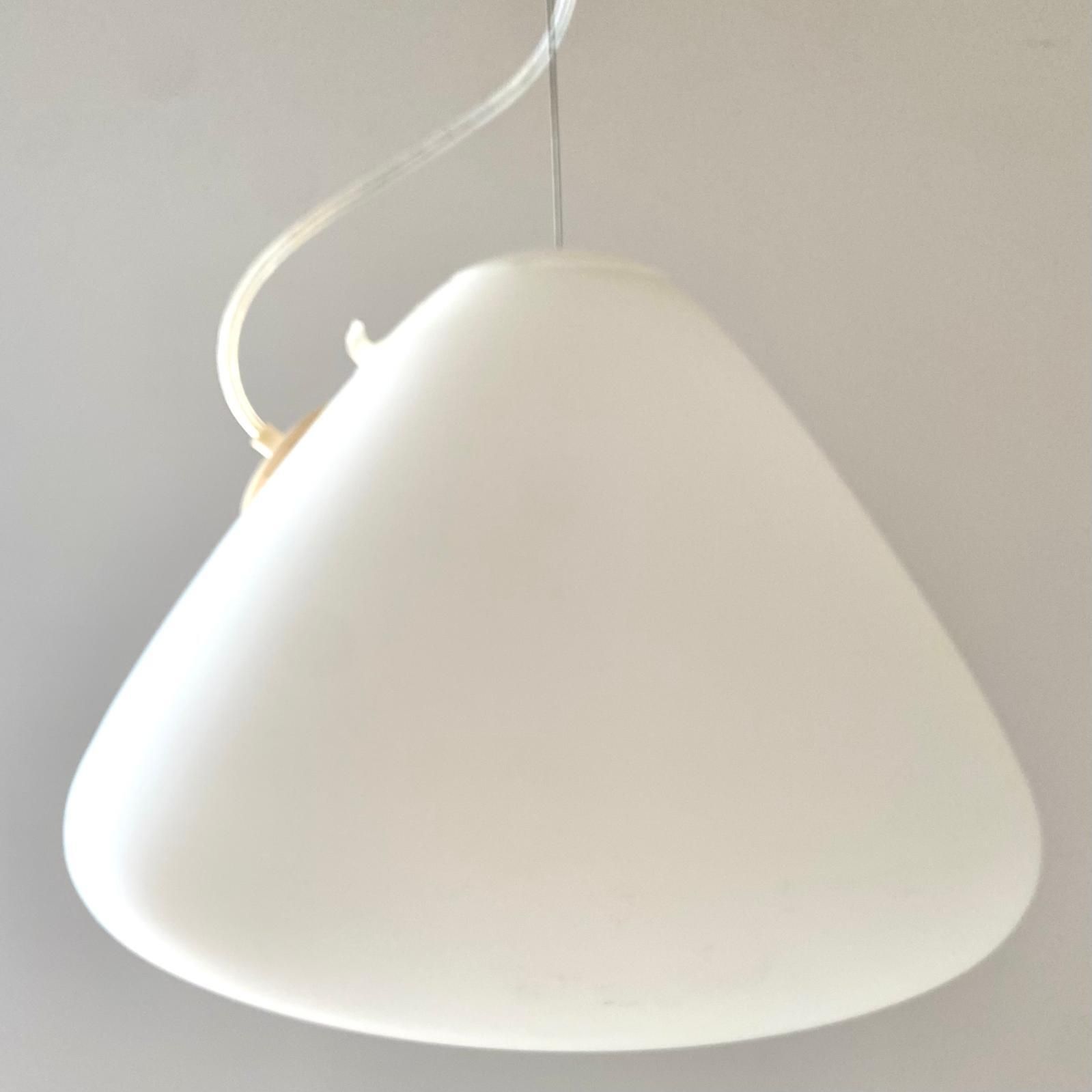 White Glass Pendant " Capsule " Designed By Ross Lovegrove For Artemide. Italy 2010 photo buy