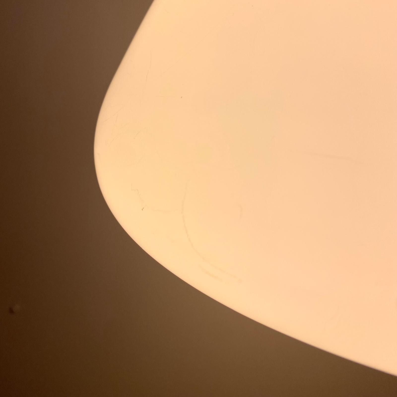 photo vinterior White Glass Pendant " Capsule " Designed By Ross Lovegrove For Artemide. Italy 2010