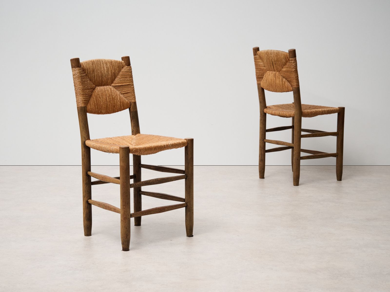 'Bauche No. 19' Chairs By Charlotte Perriand France, 1950s    Set Of 2 photo 4400.0