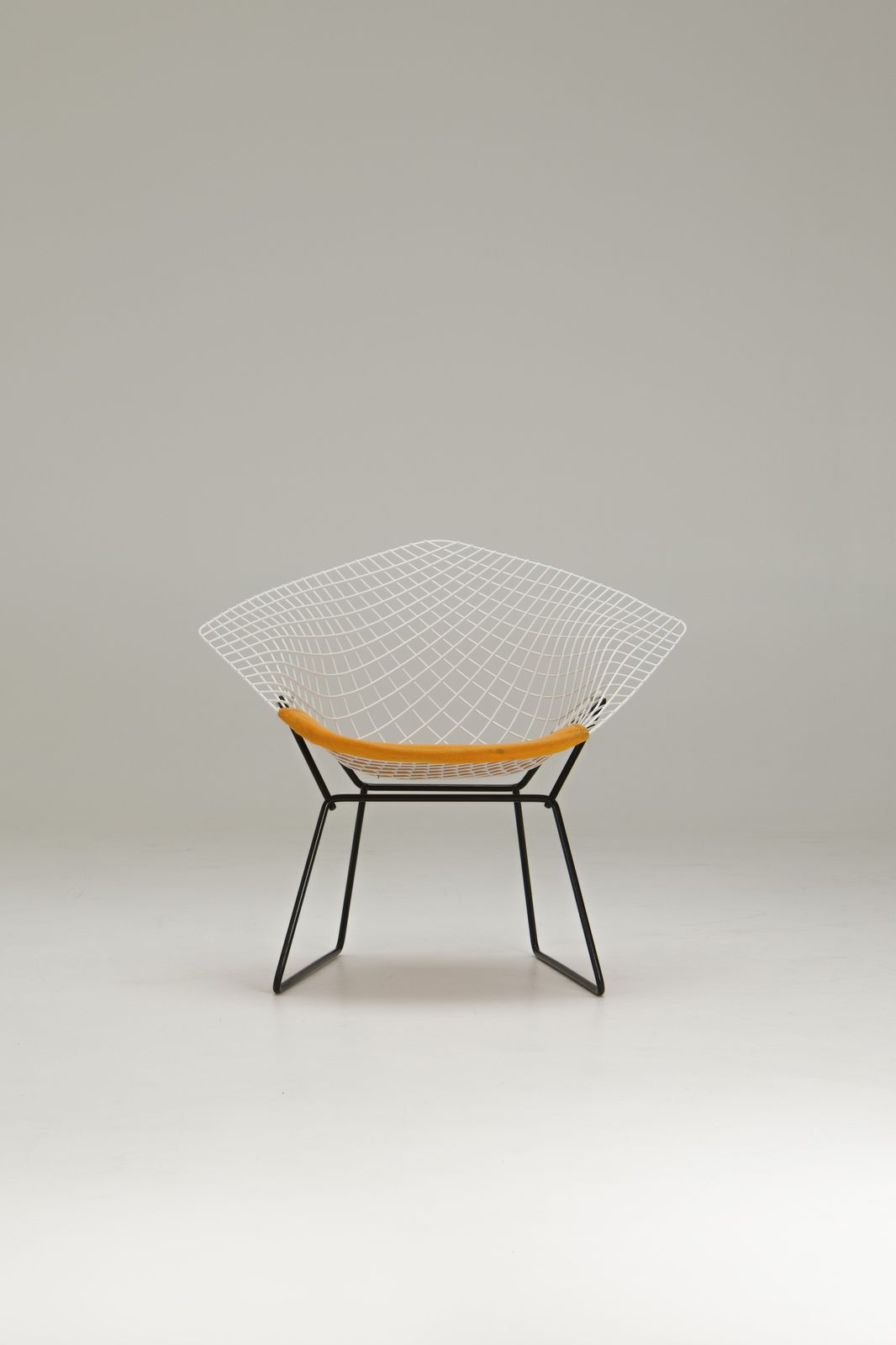 Diamond Chair   Yellow Seatpad   Harry Bertoia photo furniture