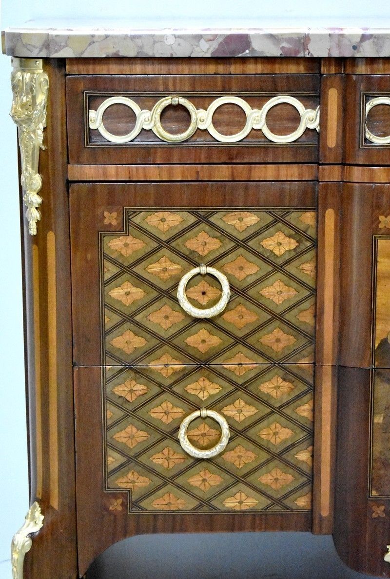Transition Inlaid Chest Of Drawers, 19th photo buy