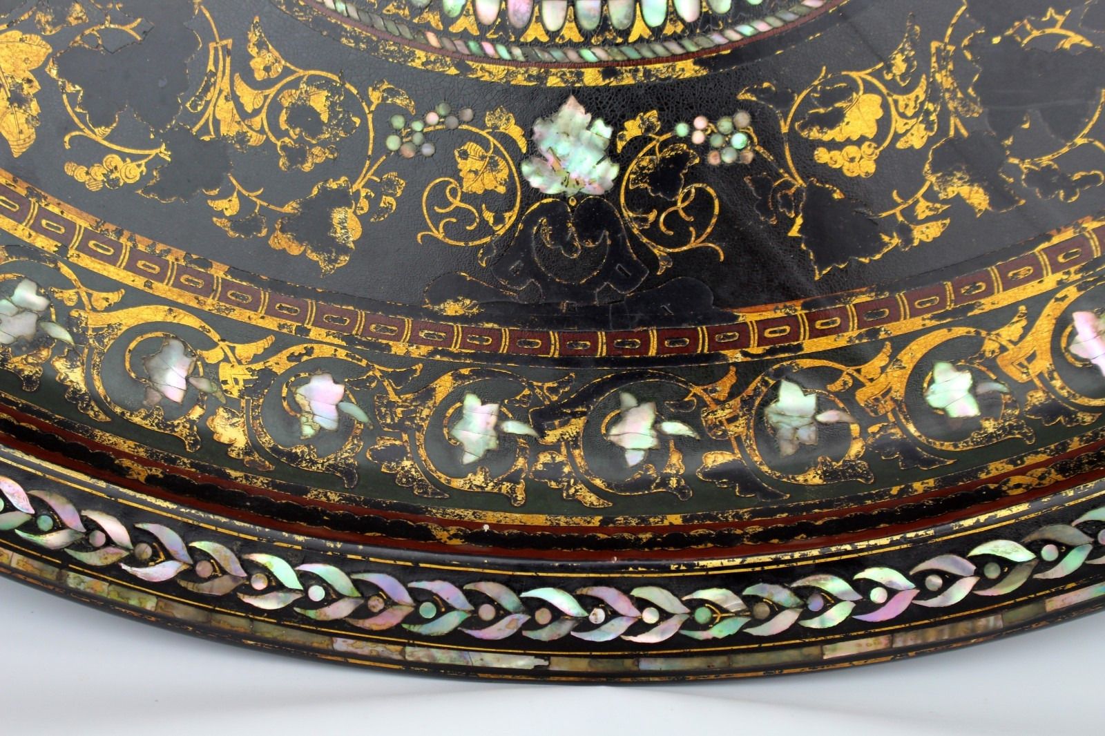 Victorian Oval Papier Mâché Tray By Benetfink & Co, London, C.1870 photo furniture