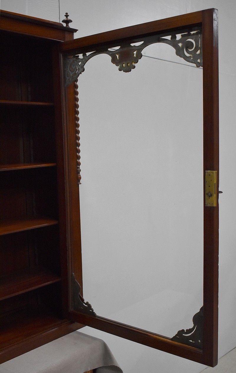 Furniture Wall Display Case Mahogany, 19th photo