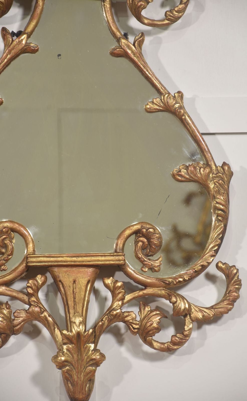 Pair Of 19th Century Giltwood Rococo Revival Wall Mirrors photo vintage
