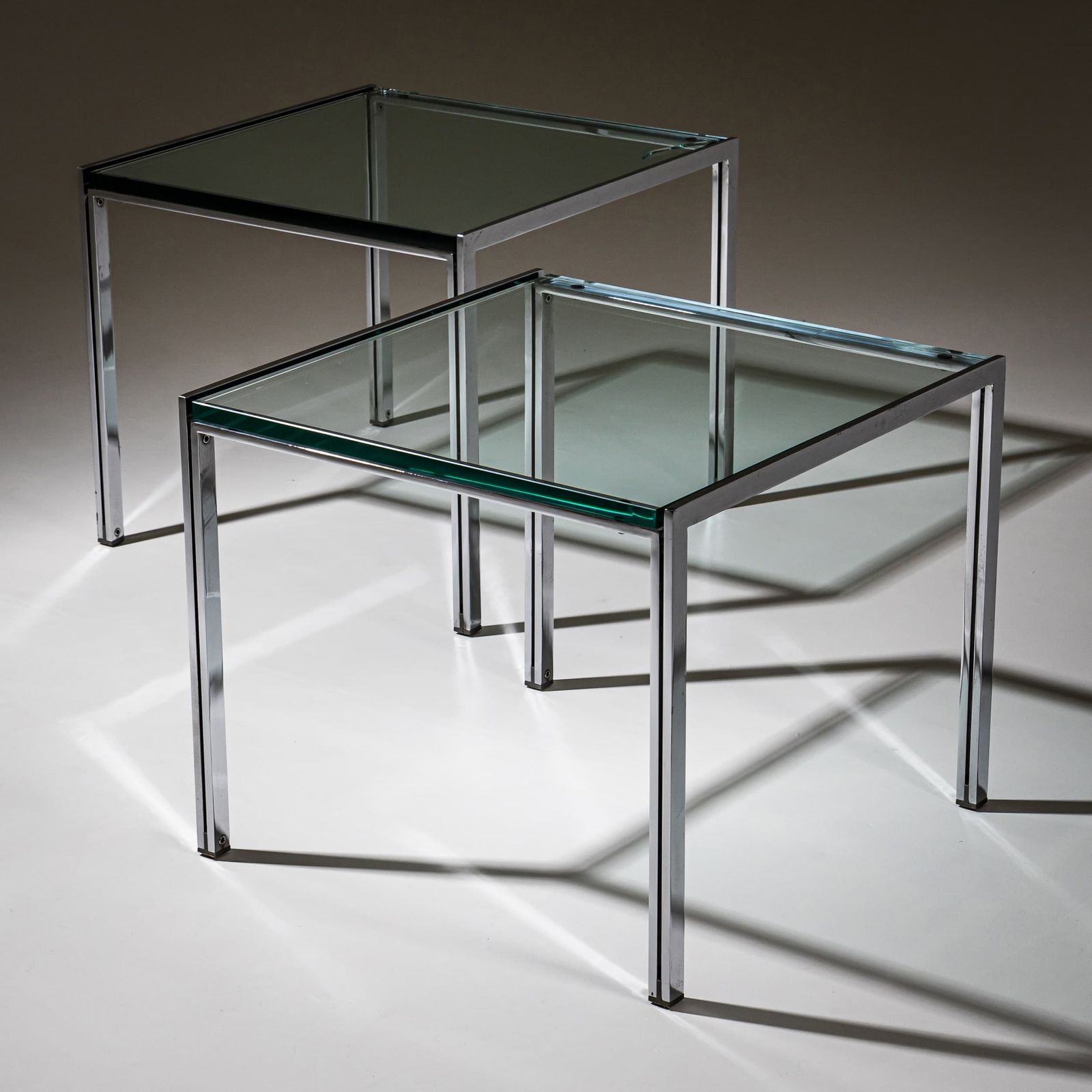 Paar Salontafels, Serie "Luar", Door Ross Littell (1924–2000) Voor Icf De Padova, Italië, Jaren 1960 photo furniture
