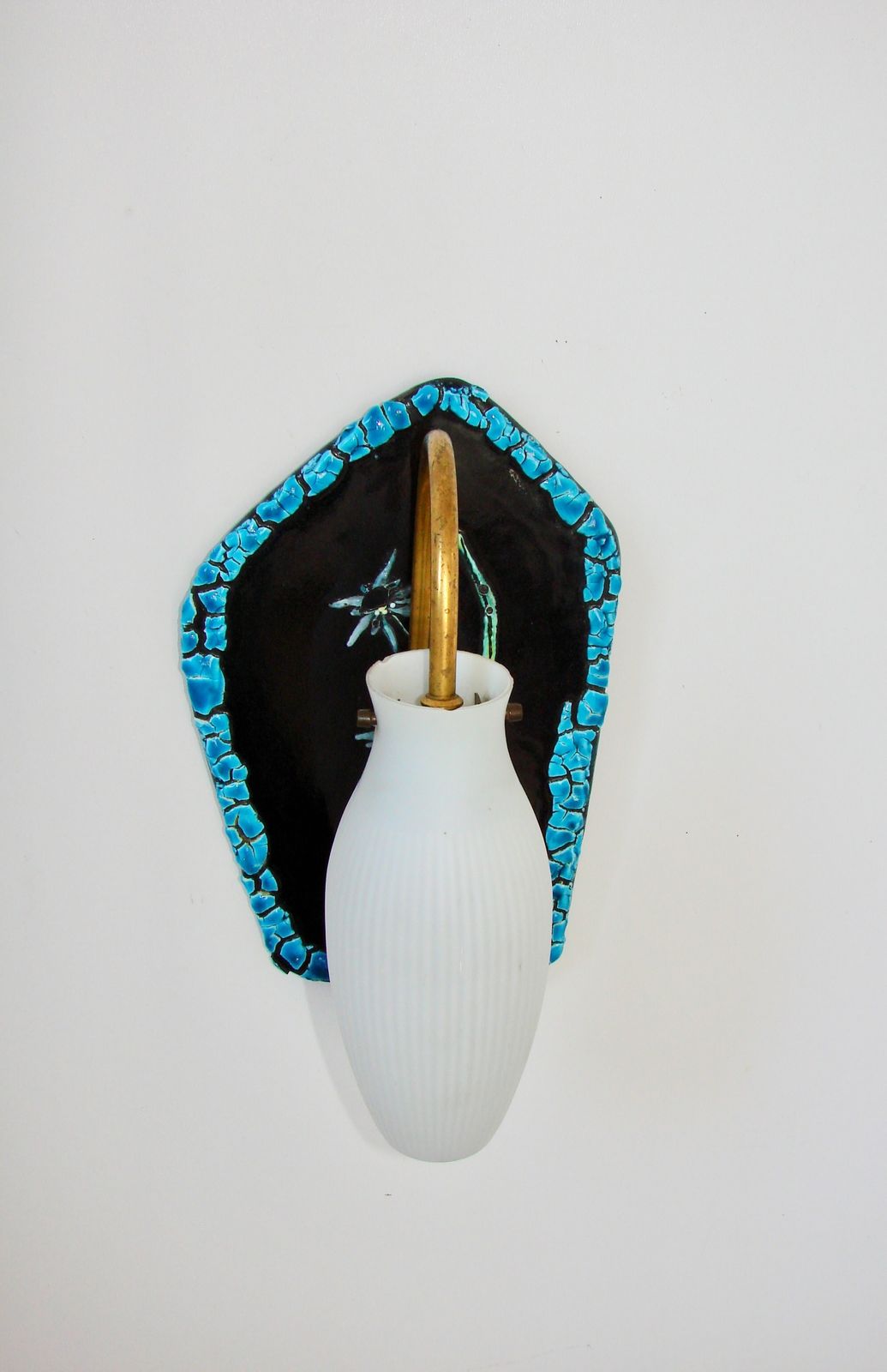 Wall Lamp From The 1960s, Made Of Ceramic. Good Condition, 1xe14. photo vinterior