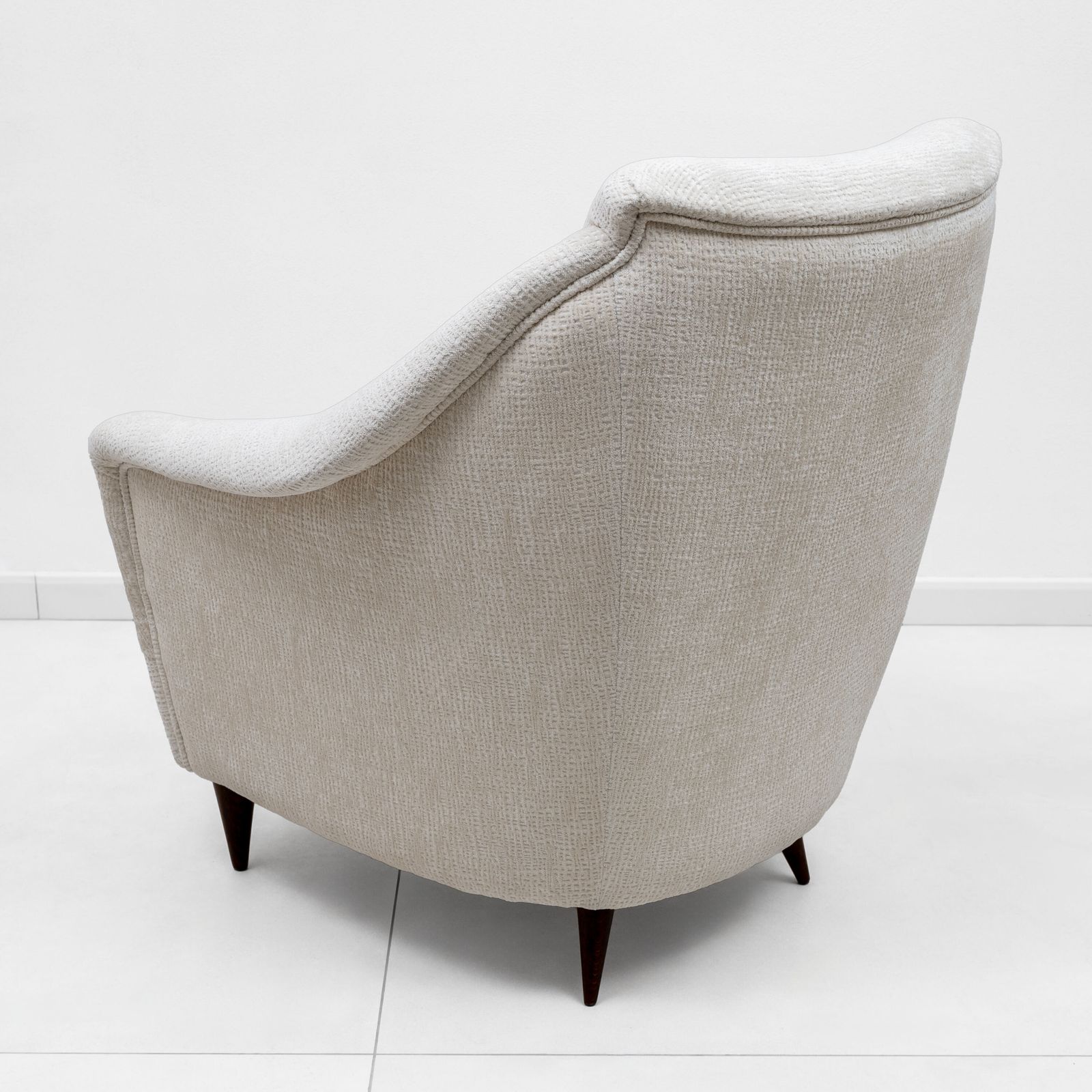 photo for sale Pair Of Ico Parisi Midcentury Modern Italian Armchairs For Ariberto Colombo, 50s