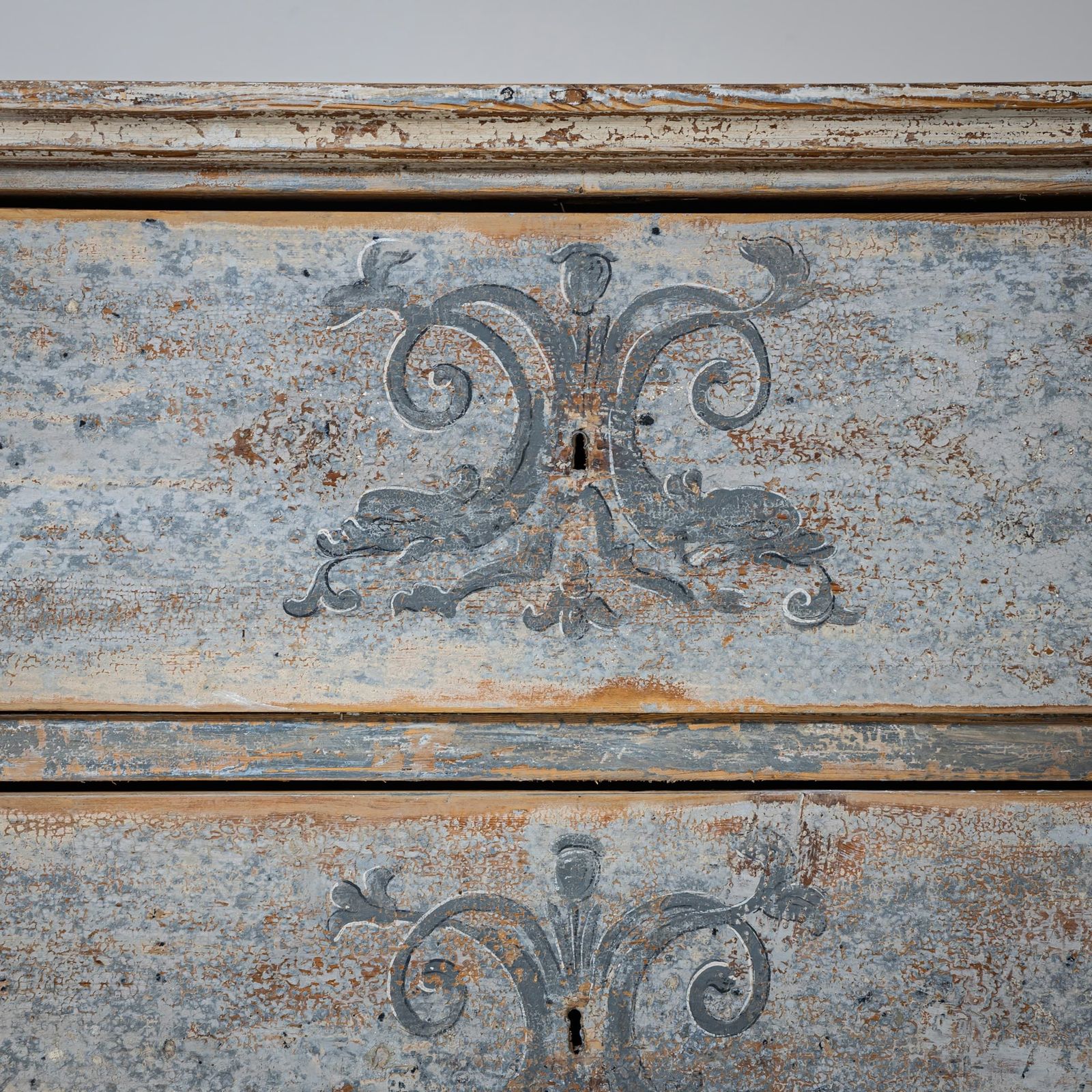 Biedermeier Chest Of Drawers, Painted In Historical Motifs, 1835 40, South German photo Furniture