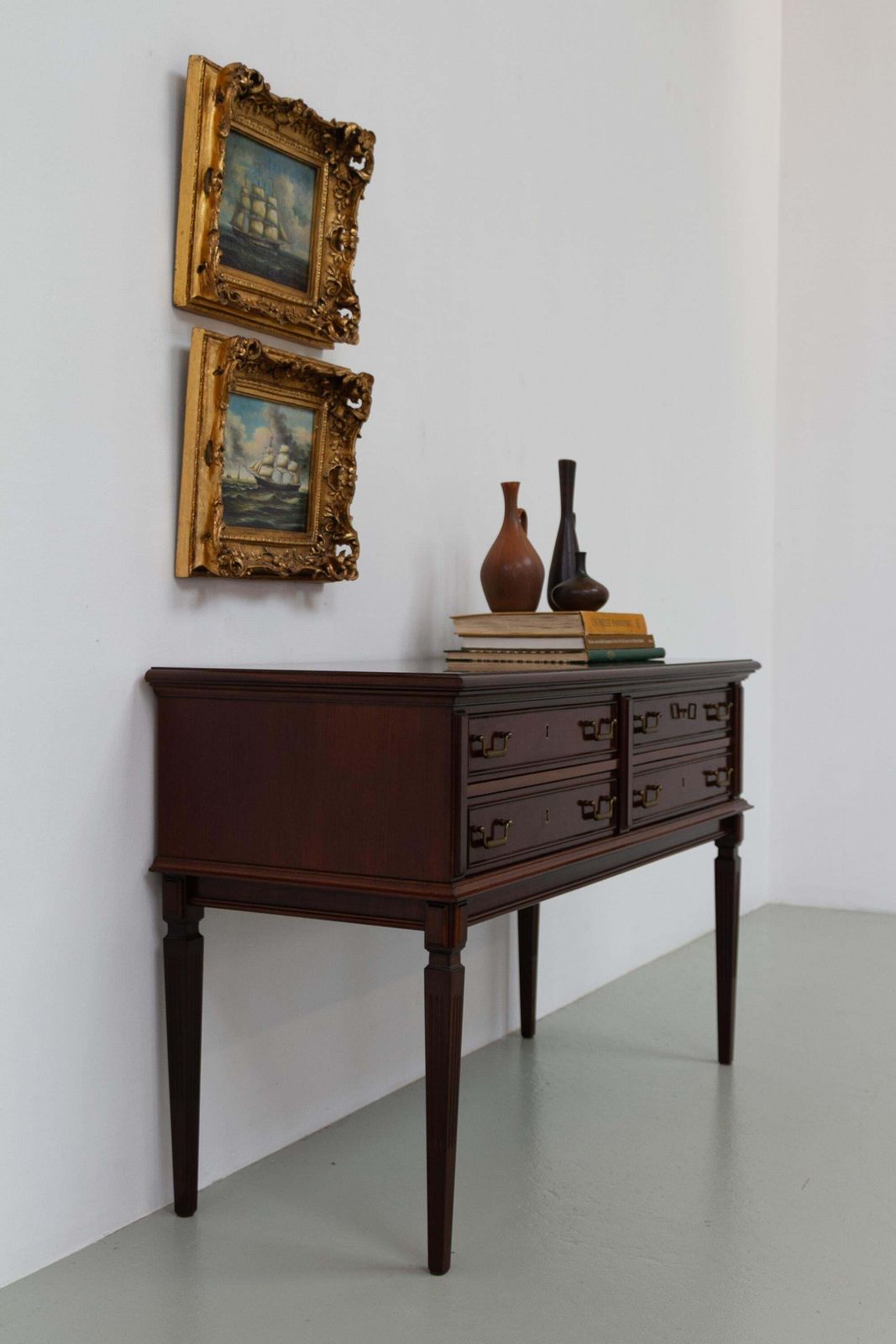 Danish Hepplewhite Mahogany Console Table By Farre Møbelfabrik, 1970s. photo 829.0