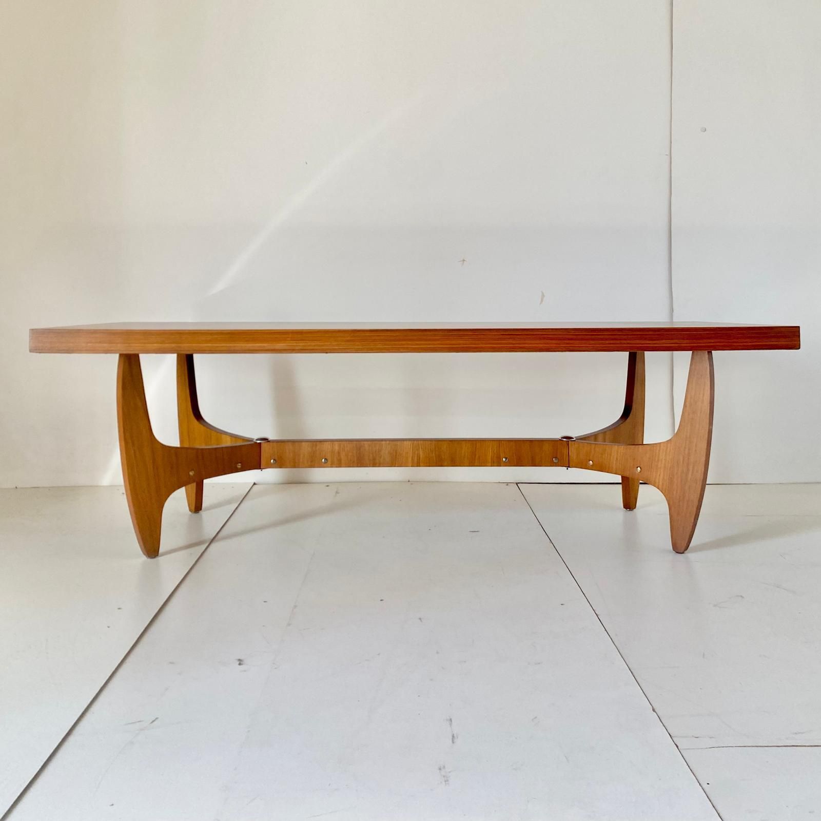 Midcentury Modern Italian Big Wood Coffetable