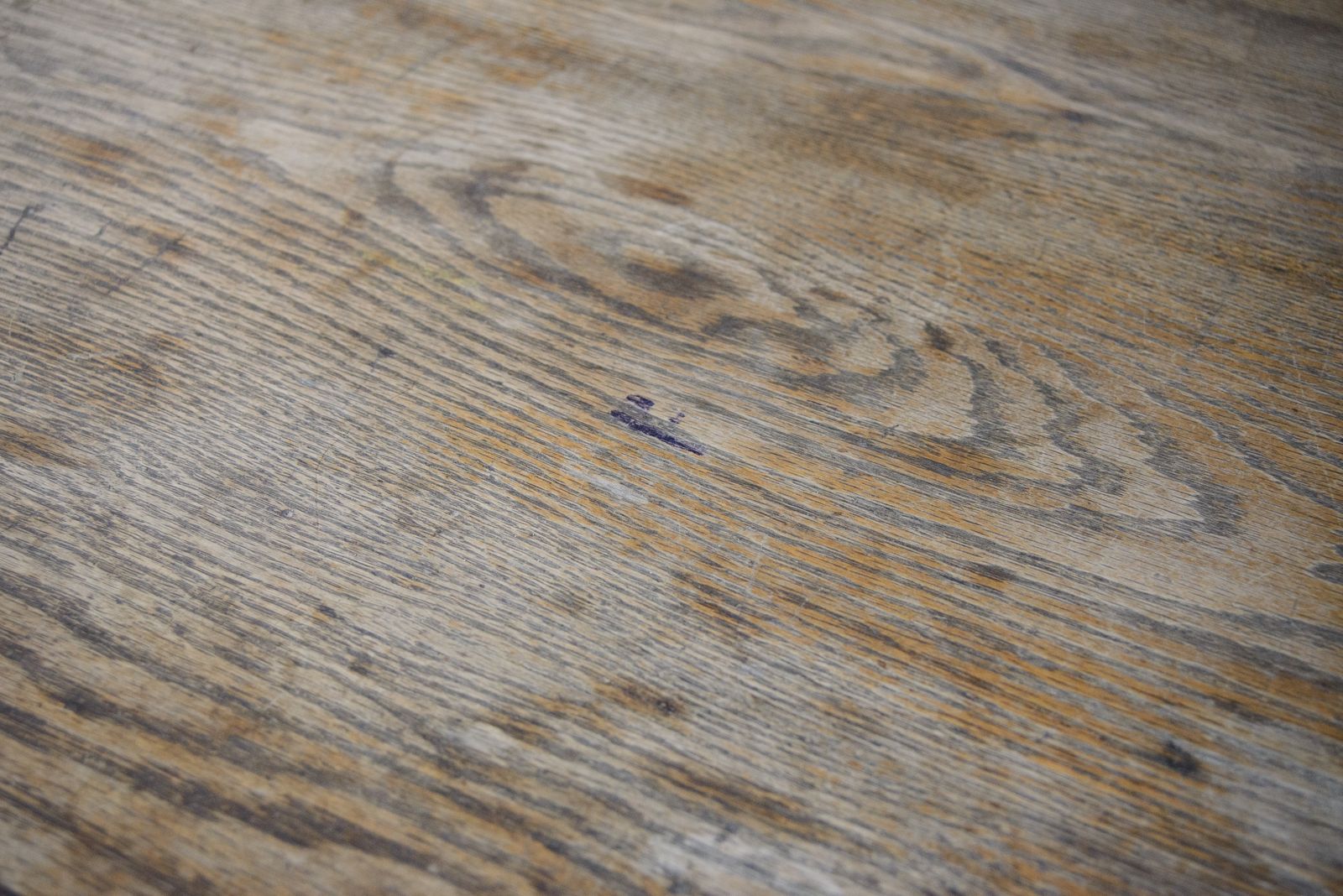 photo vinterior Antique Oak Kneehole Desk   Single Pedestal   1920s 1930s