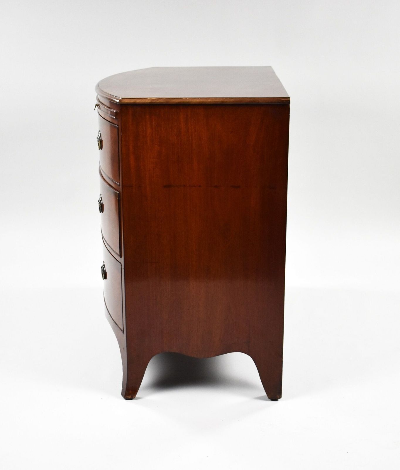Regency Mahogany Bow Front Chest Of Drawers photo vinterior
