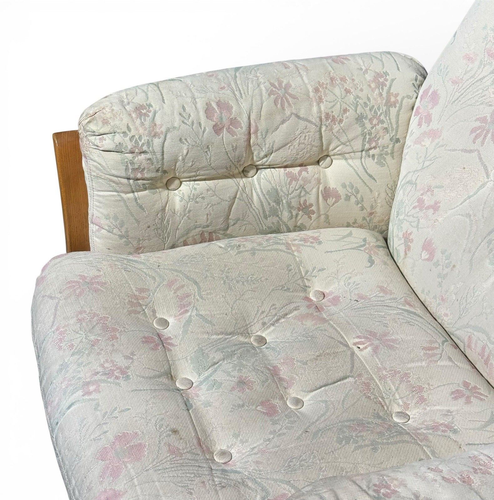 295.0 Ercol Golden Dawn Saville Armchair Solid Elm And Beech Beech Mid Century C1970s photo