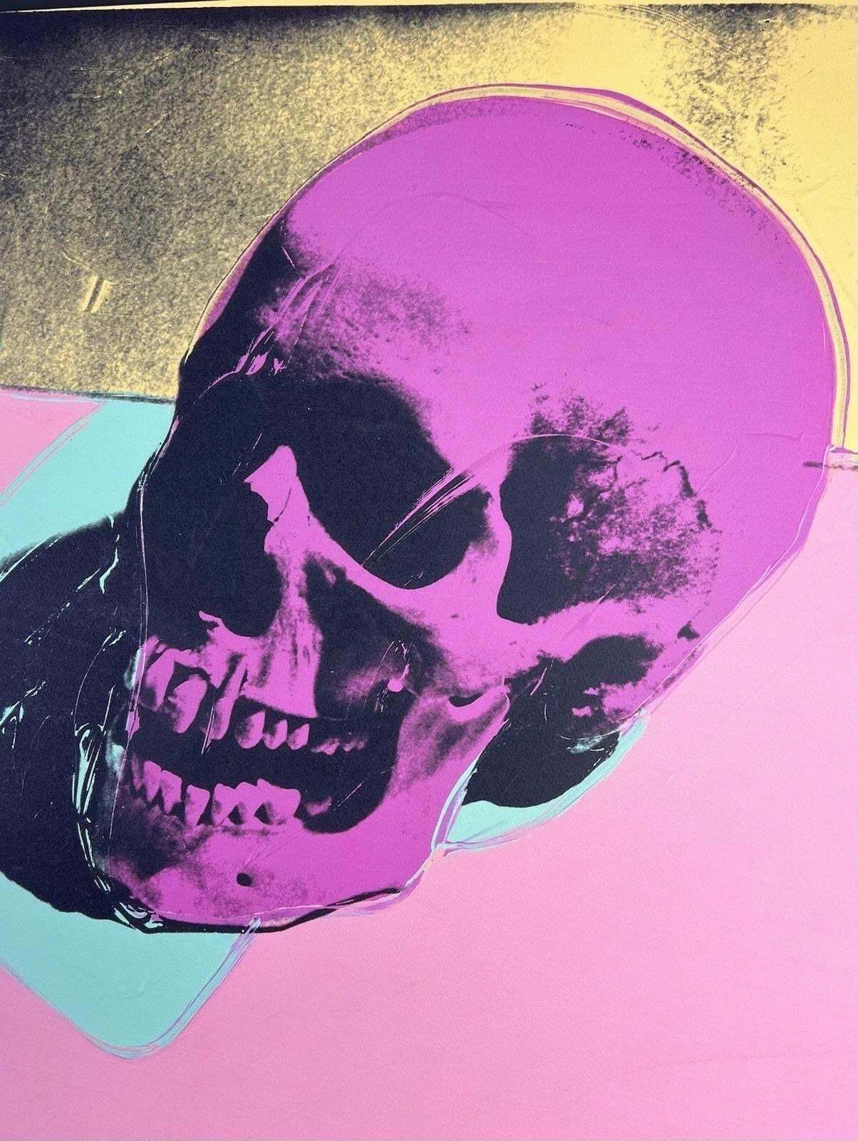 1986 Carnegie Museum Of Art After Andy Warhol "Skull" Lithograph photo furniture