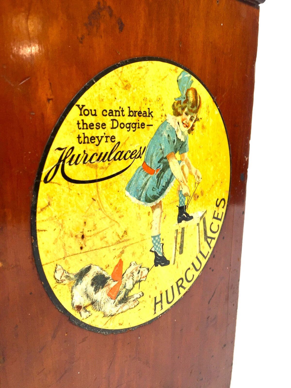 Antique Advertising Hurculaces Haberdashery Shop Counter Drawers Cabinet C1930 photo vinterior