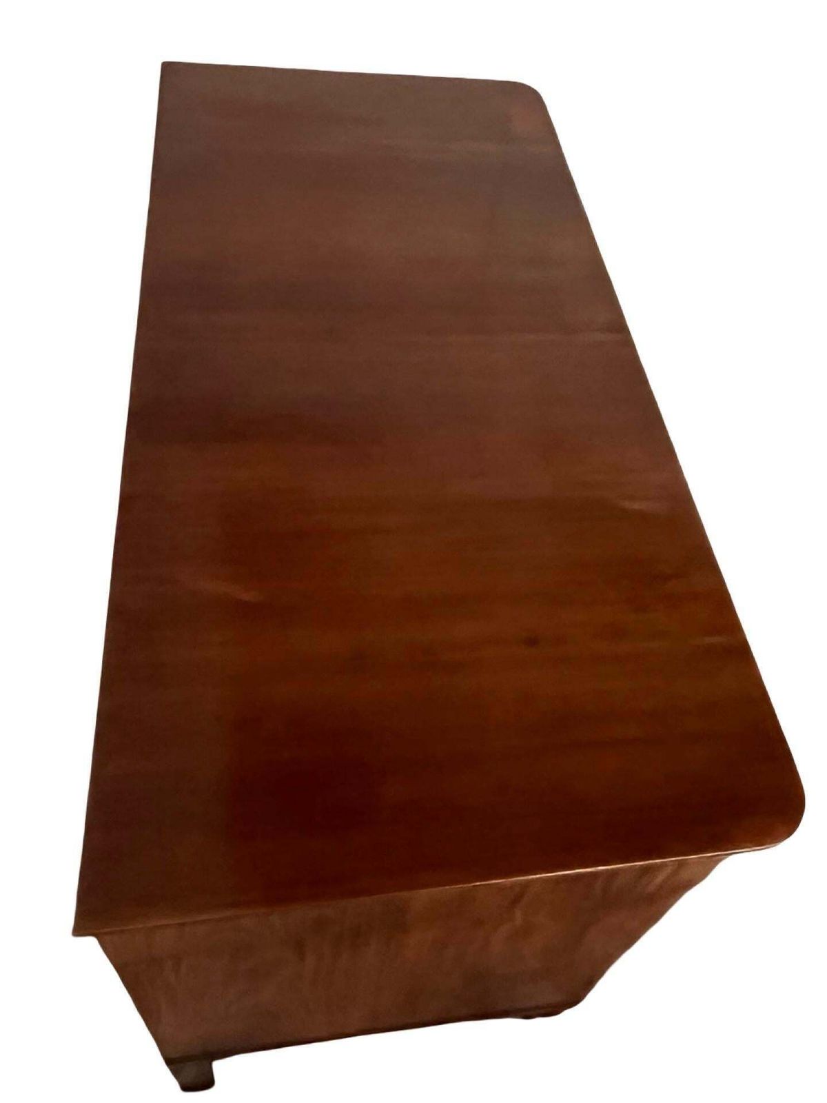 Furniture Italian Walnut Empire Chest Of Drawers / Commode With Book Matched Veneer photo