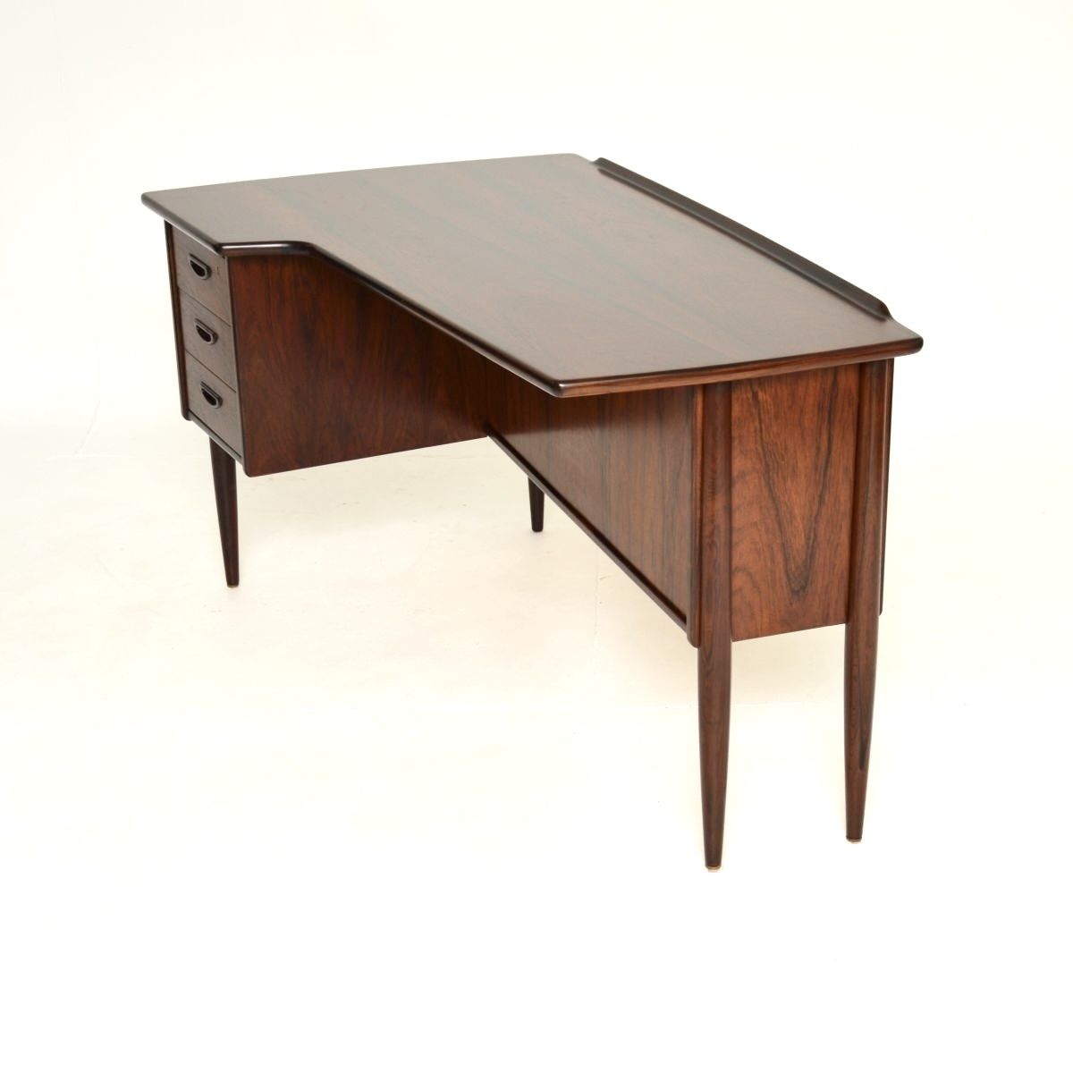 Vintage Swedish Rosewood Boomerang Desk By Goran Strand For Lelangs Mobelfabrik photo vintage