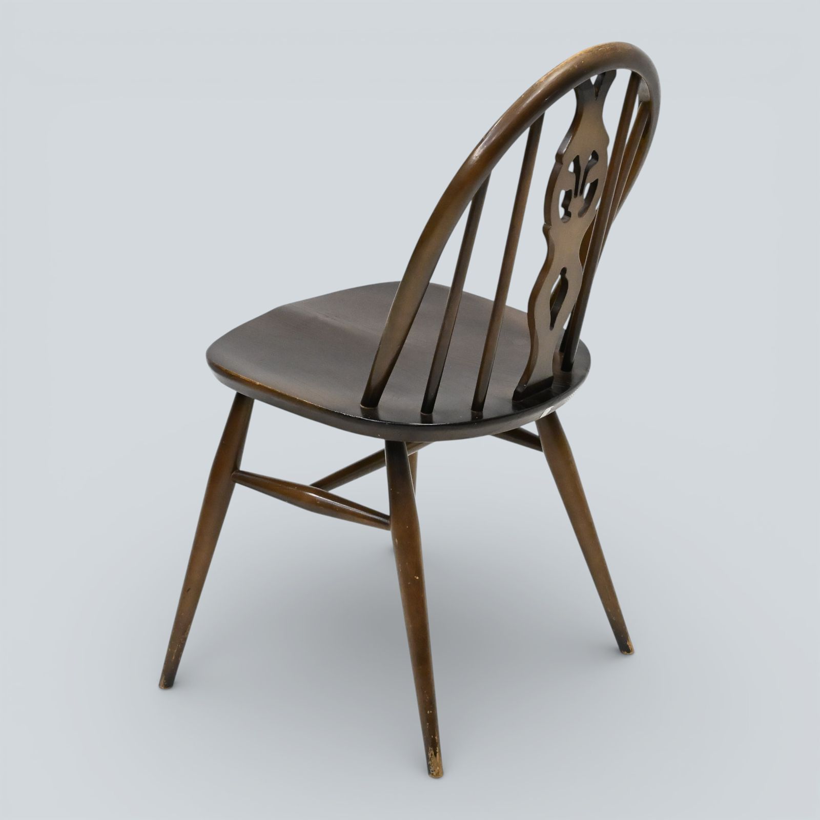 6 Ercol Windsor Bow Back Dining Chairs Fleur De Lis Carving Free Uk Delivery* photo buy