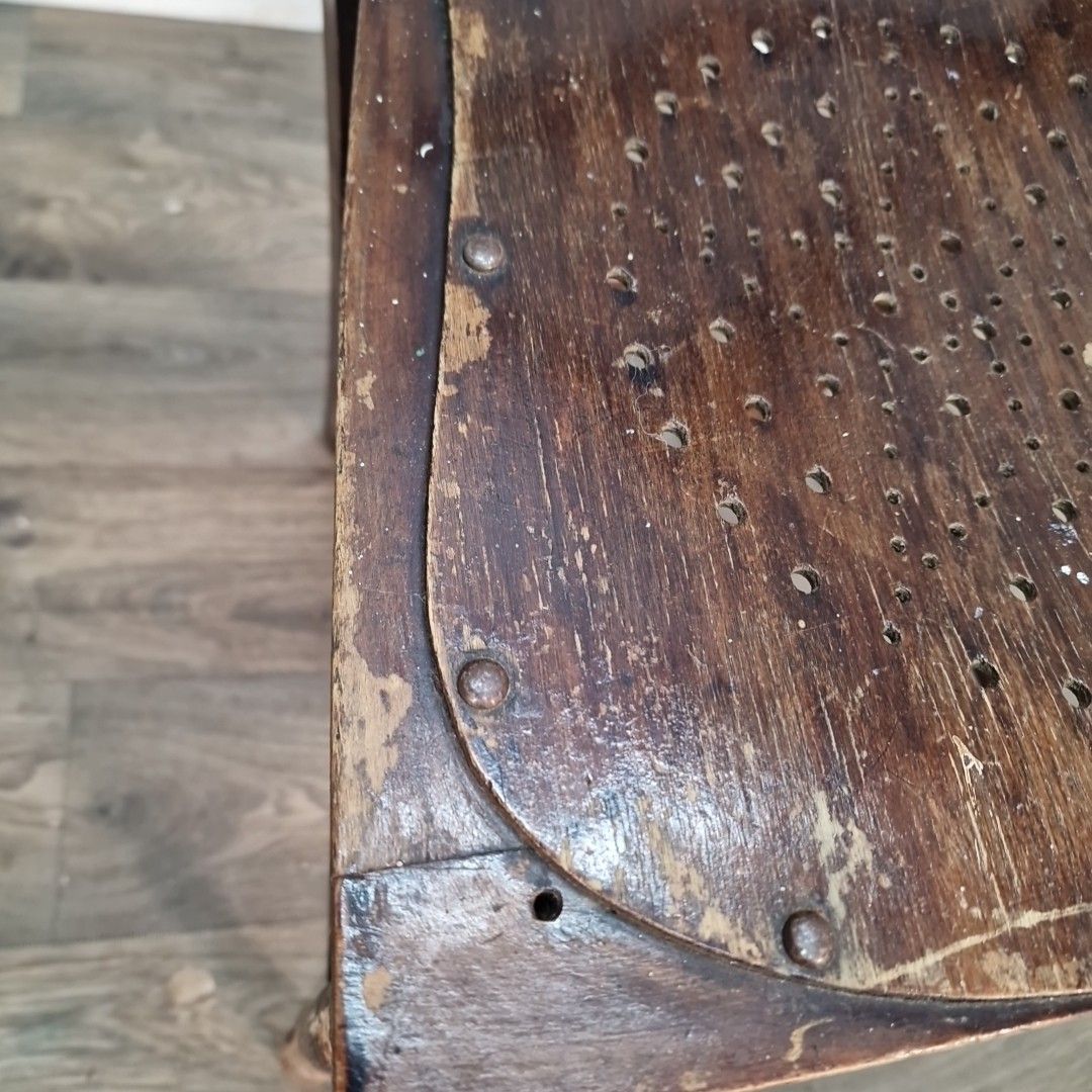 Antique Wooden Bedroom Chair Kitchen Hall Seat Victorian For Restoration photo 60.0