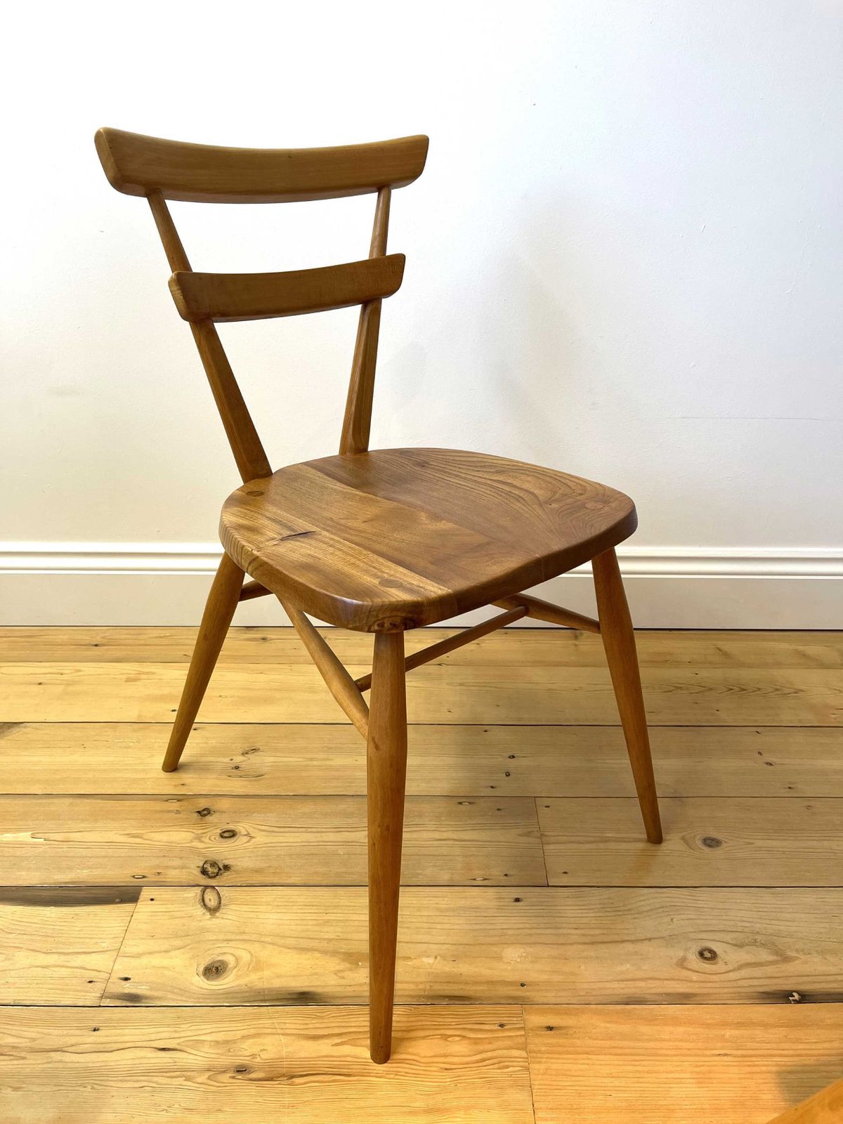 Ercol 461, Original, Vintage Adult Size, Green Dot, School Stacking Chairs X 4 photo vinterior