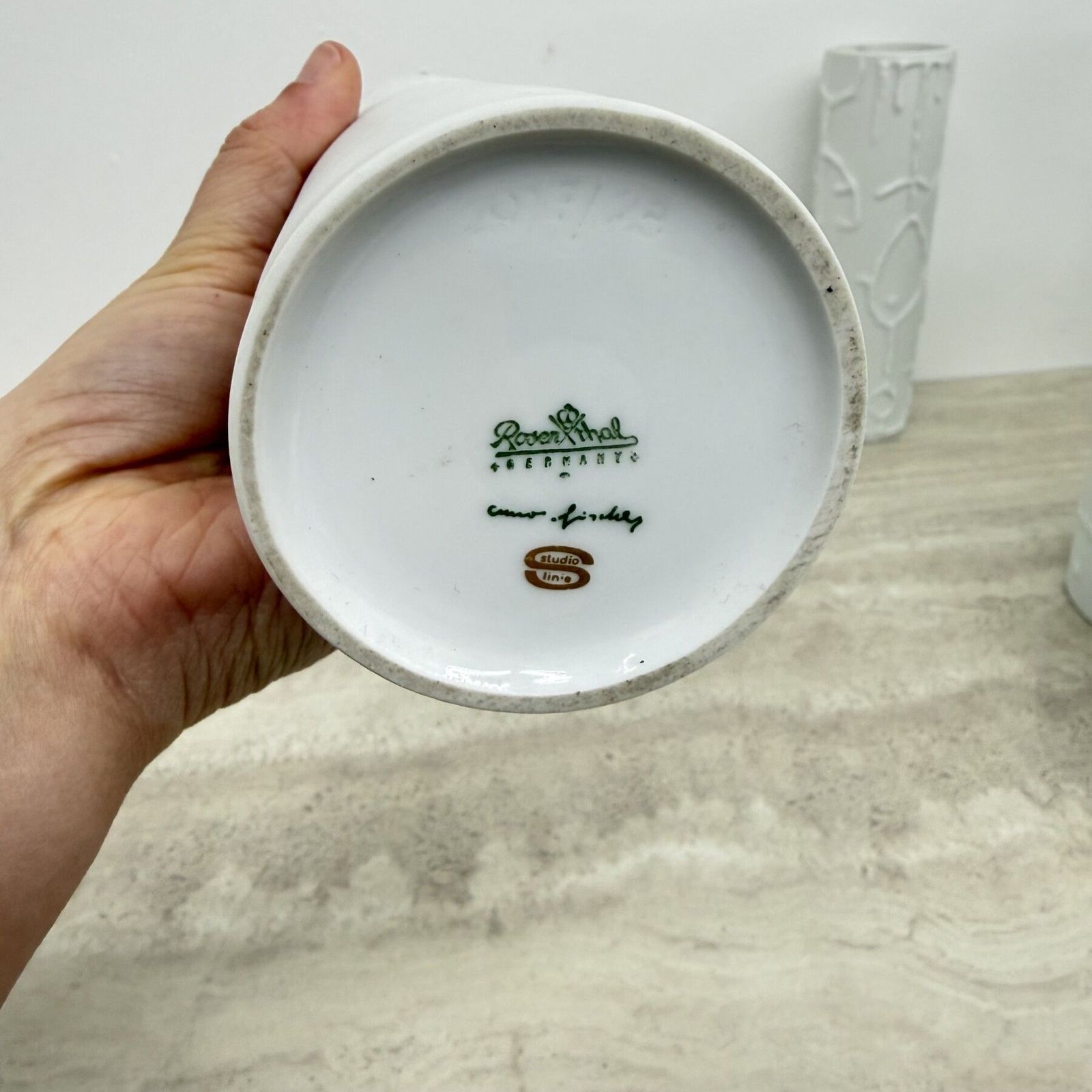 Home Decor Set Of 6 Biscuit Porcelain Vases , 1970s photo