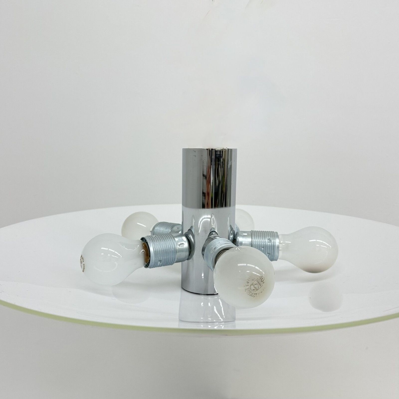 Verlichting Florian Schulz Plafondlamp Opaalwit Glas En Chroom photo