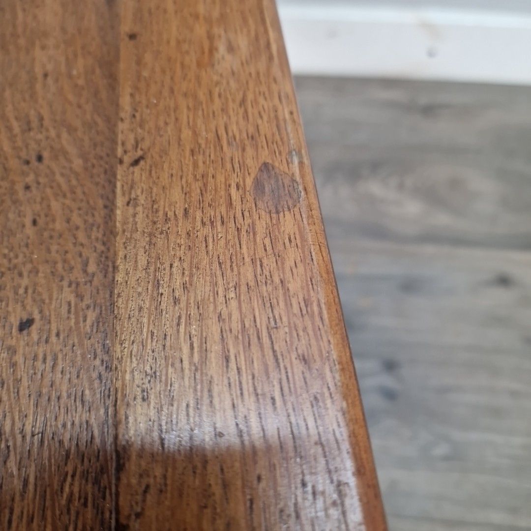 Vintage Oak Dining Chair Solid Wood Ladder Back Mid Century Desk Hall Seat photo vinterior