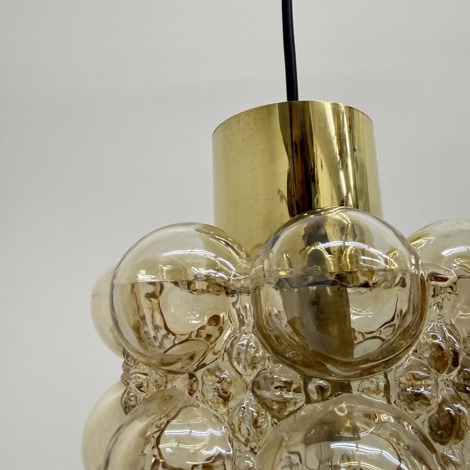 photo vintage Bubble Glass Pendant By Helena Tynell For Limburg, Germany, 1970s