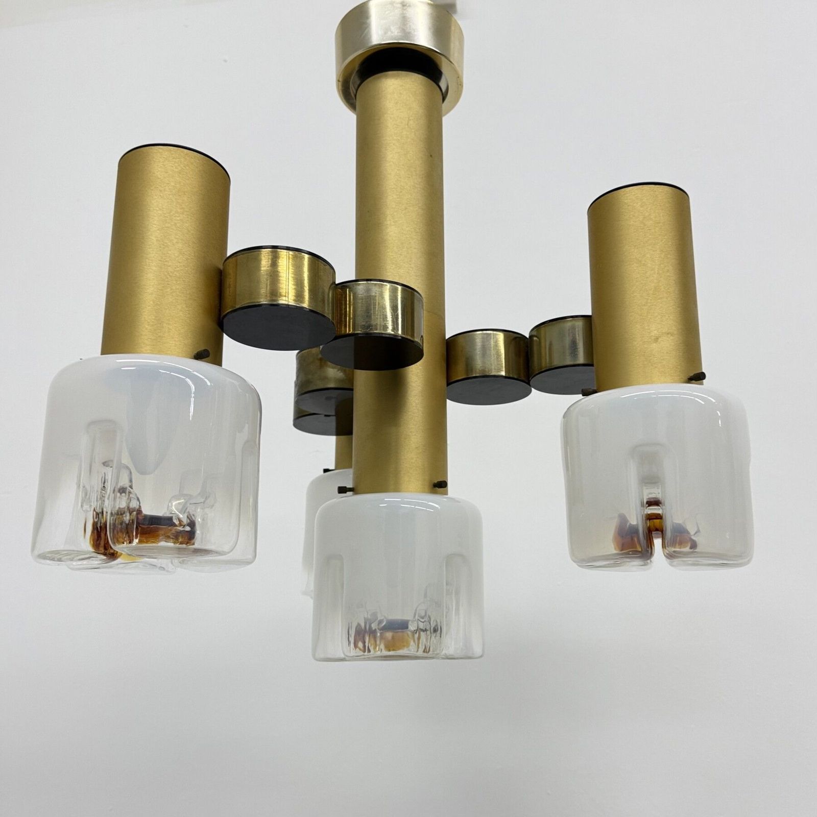 Mid Century Design Italian Chandelier By Gaetano Sciolari , 1970s photo for sale