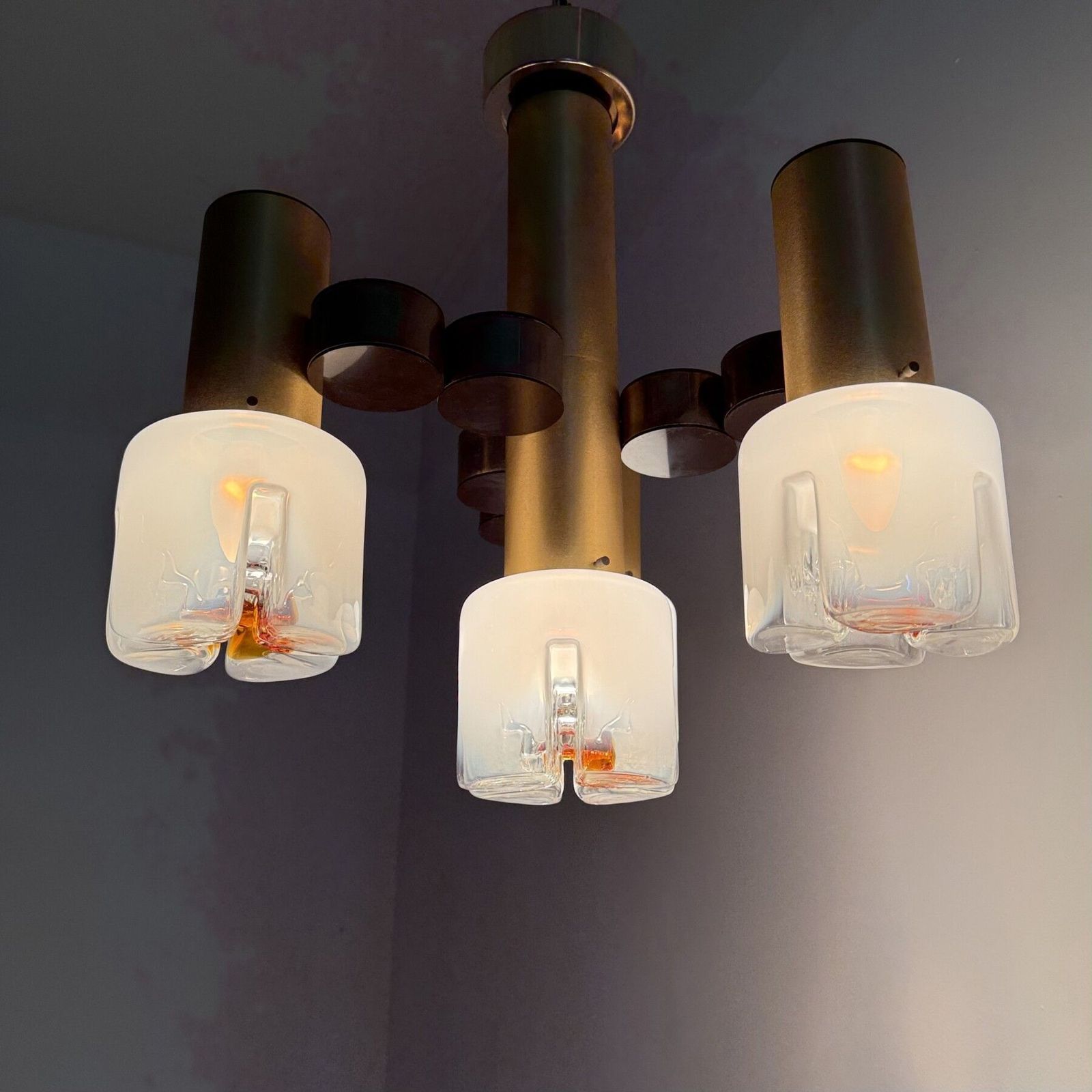photo buy Mid Century Design Italian Chandelier By Gaetano Sciolari , 1970s