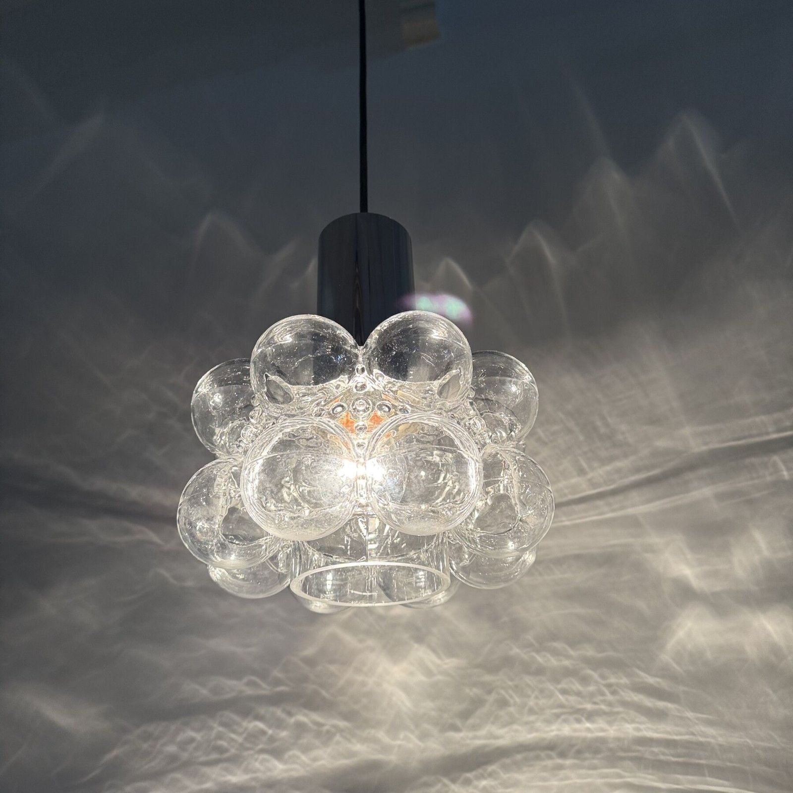 Bubble Glass Pendant By Helena Tynell For Limburg, Germany, 1970s photo buy