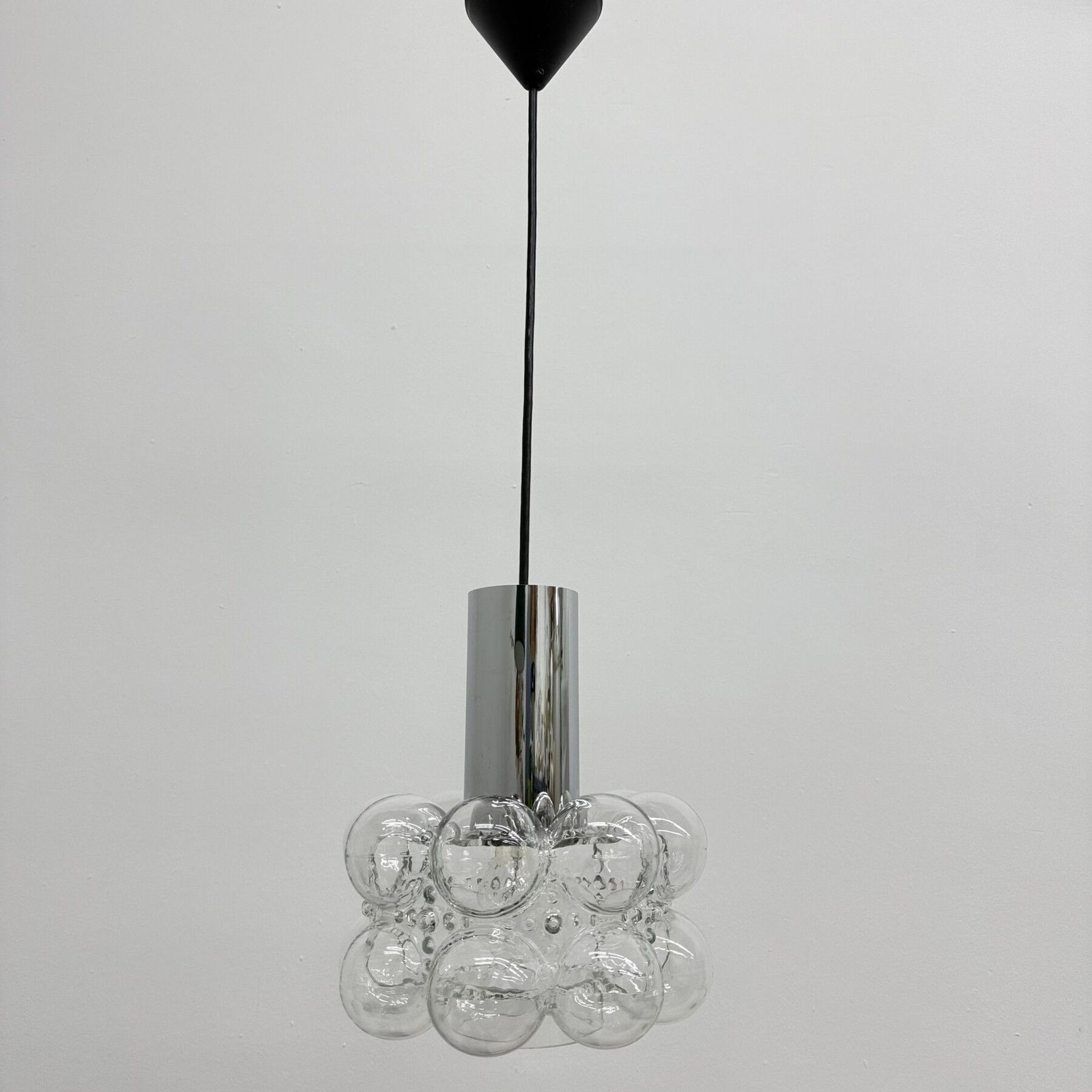 photo vintage Bubble Glass Pendant By Helena Tynell For Limburg, Germany, 1970s